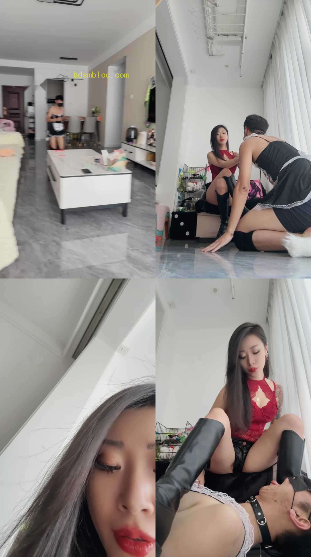 【莫吉托】长靴御姐虐废变装女仆犬
