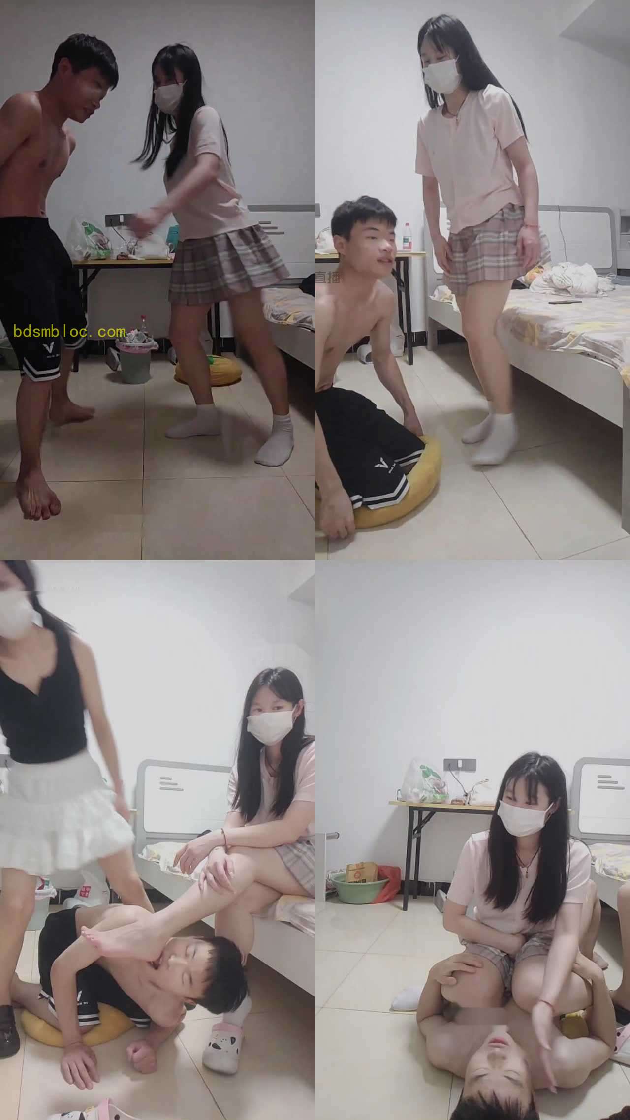【彩虹大人s】踢裆100反差调教