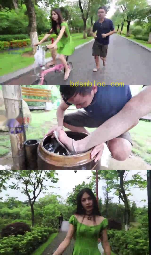 【芷晴】园林随意羞辱调教