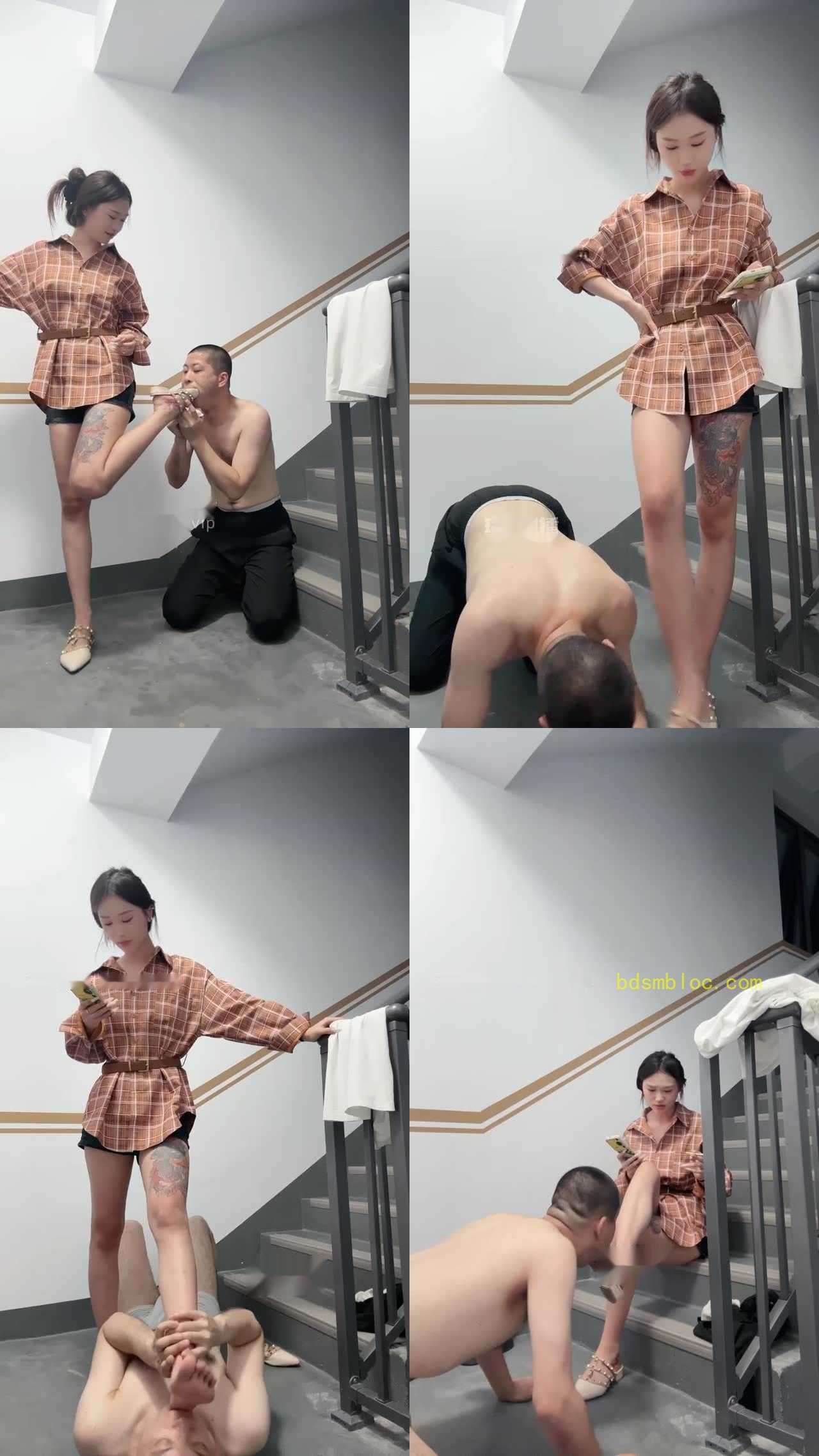 【冰语s】楼梯间开发贱狗圣水深喉