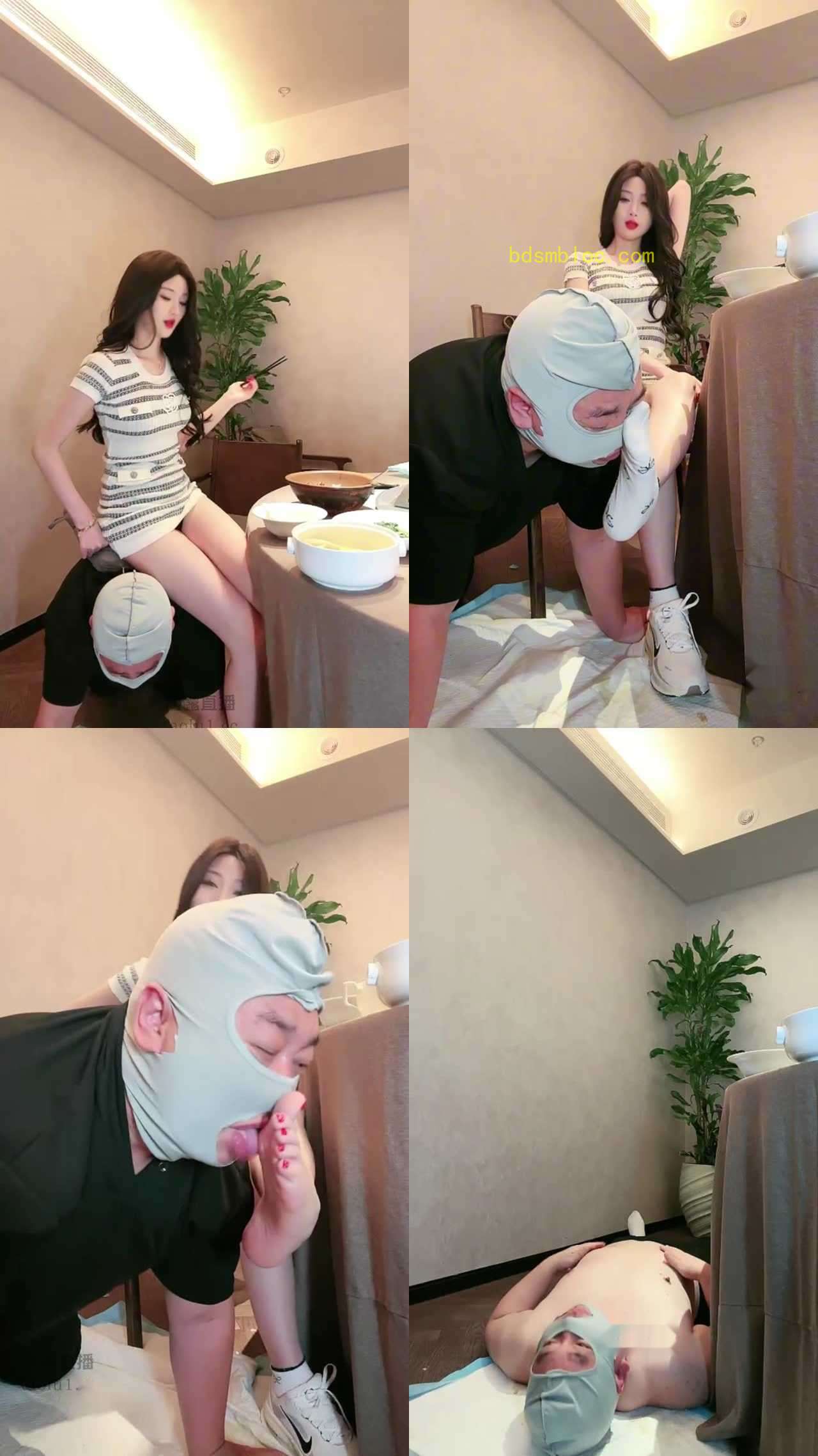 【司宁青】舔鞋、闻棉袜、鞭打、骑马钻夸、耳光，吃鞋踩食物、拧耳朵、踩踏、踩脖