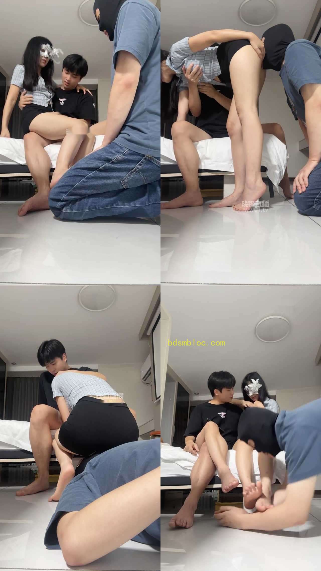 【思迁情侣S】调教绿帽淫妻出轨