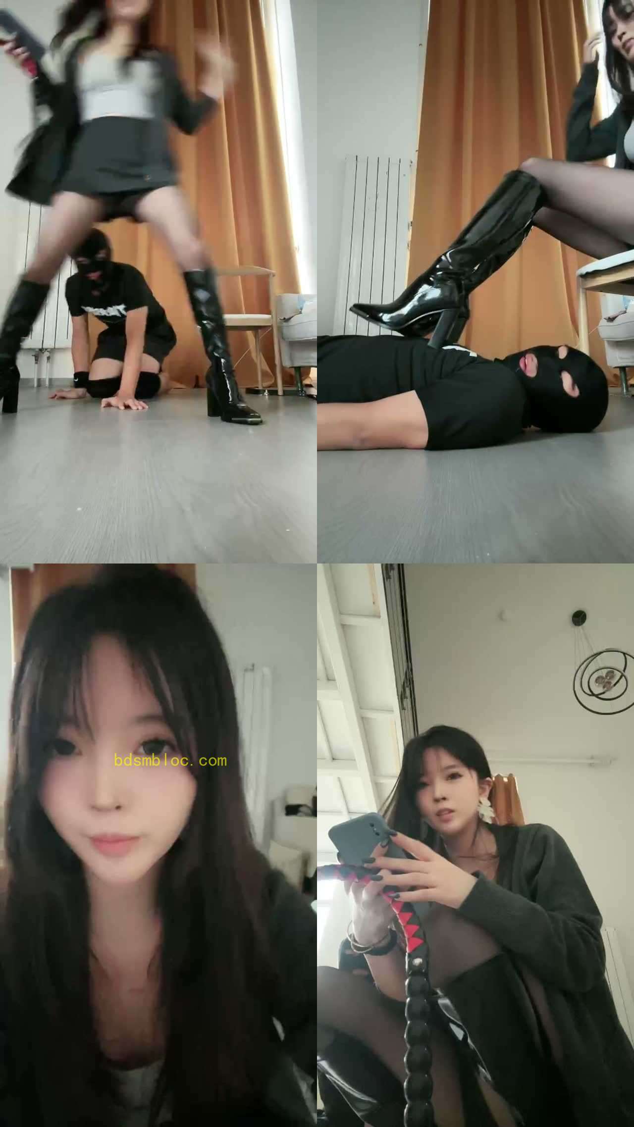 【苏明玥】黑丝长靴虐狗