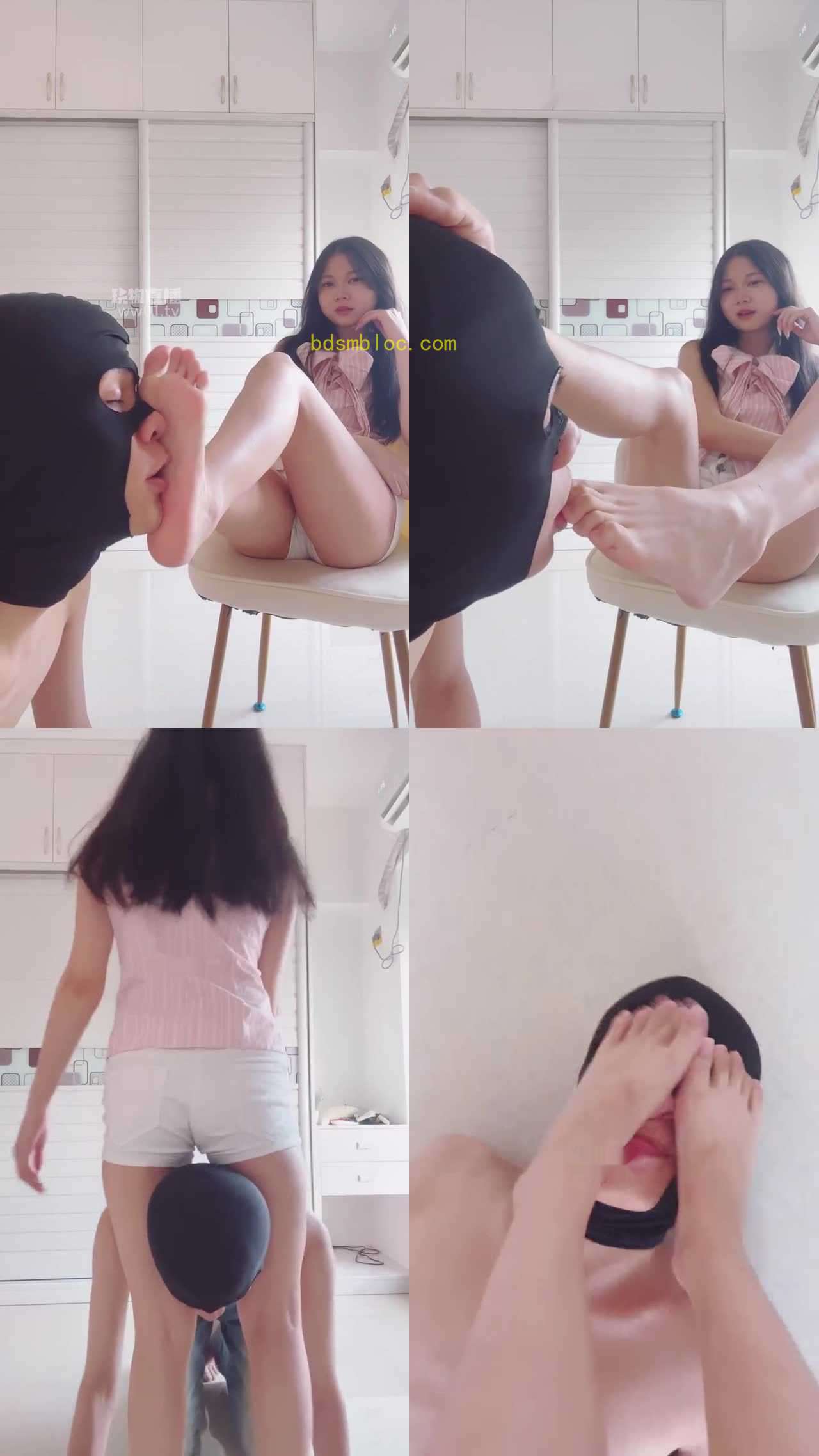 【甜恬】小私奴来找虐 裸足舔脚深喉