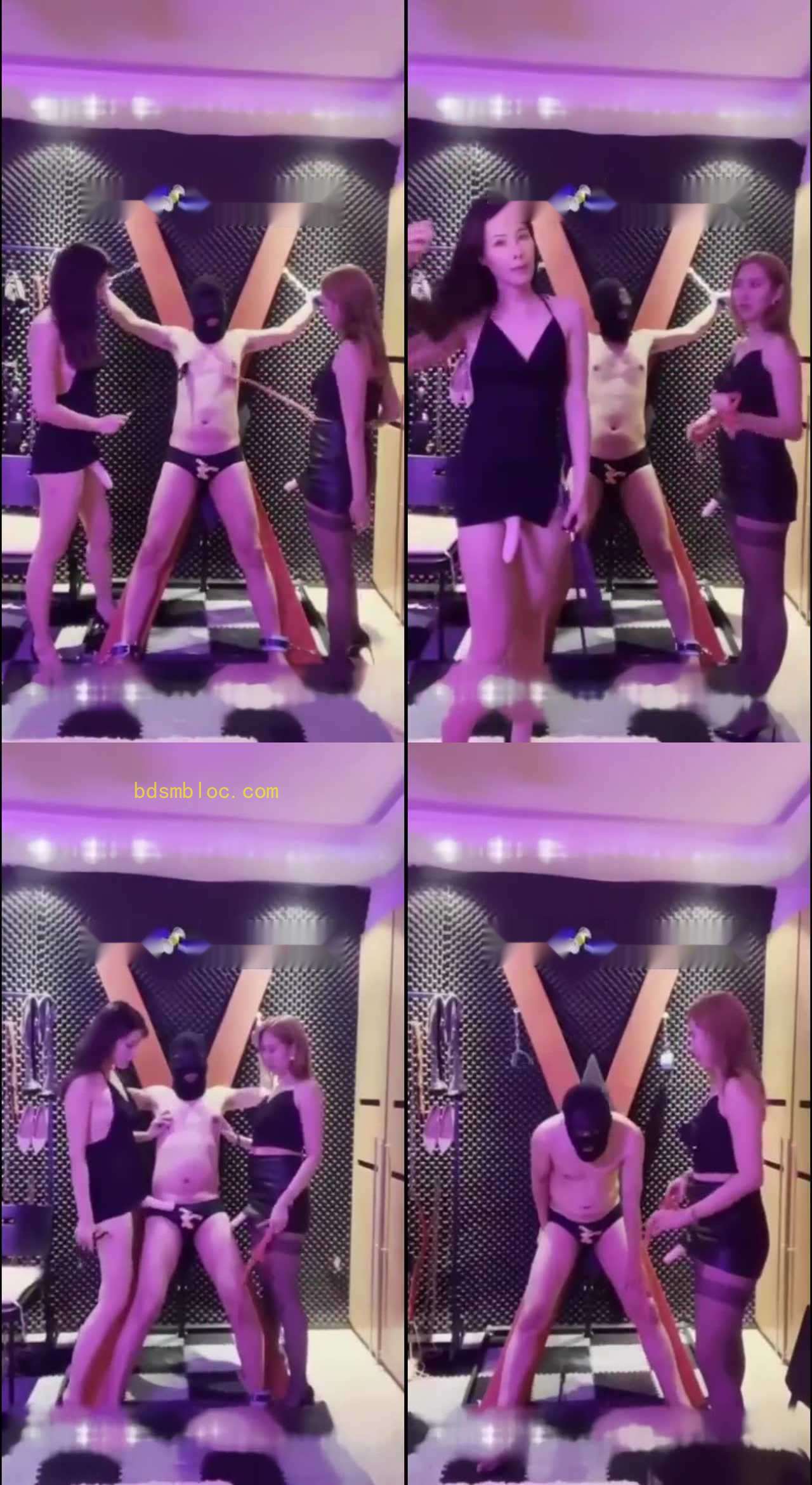 【松紫】双女主捆绑鞭打调教刑奴 轮流爆菊花插嘴