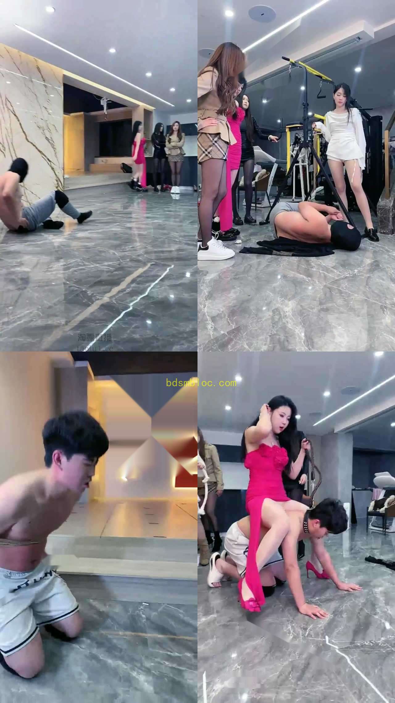 【冰冰S】四女王接力高空飞踹不停歇骑脖子负重中被侧踢飞踢旋踢到断气
