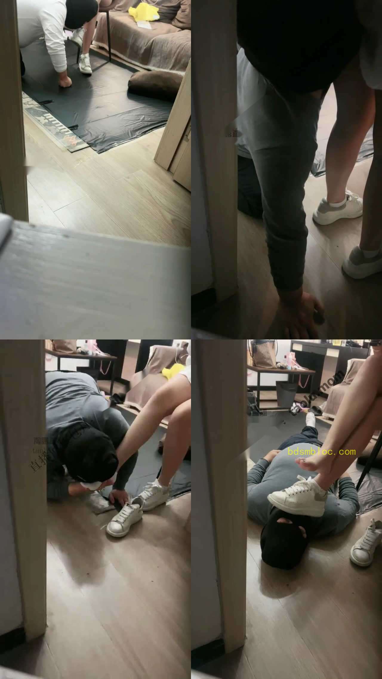 【武汉S橙子】踹脸、舔鞋、舔脚调教