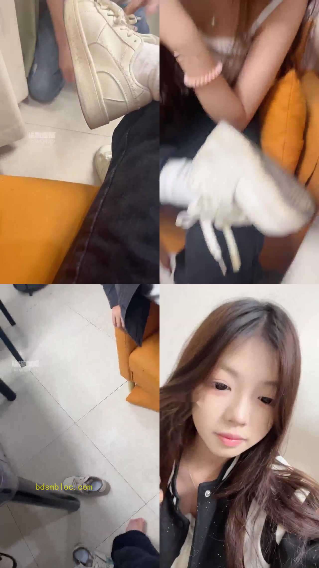 【七七小主】继续开发 双素人舔舐脏鞋底白袜除臭舔脚