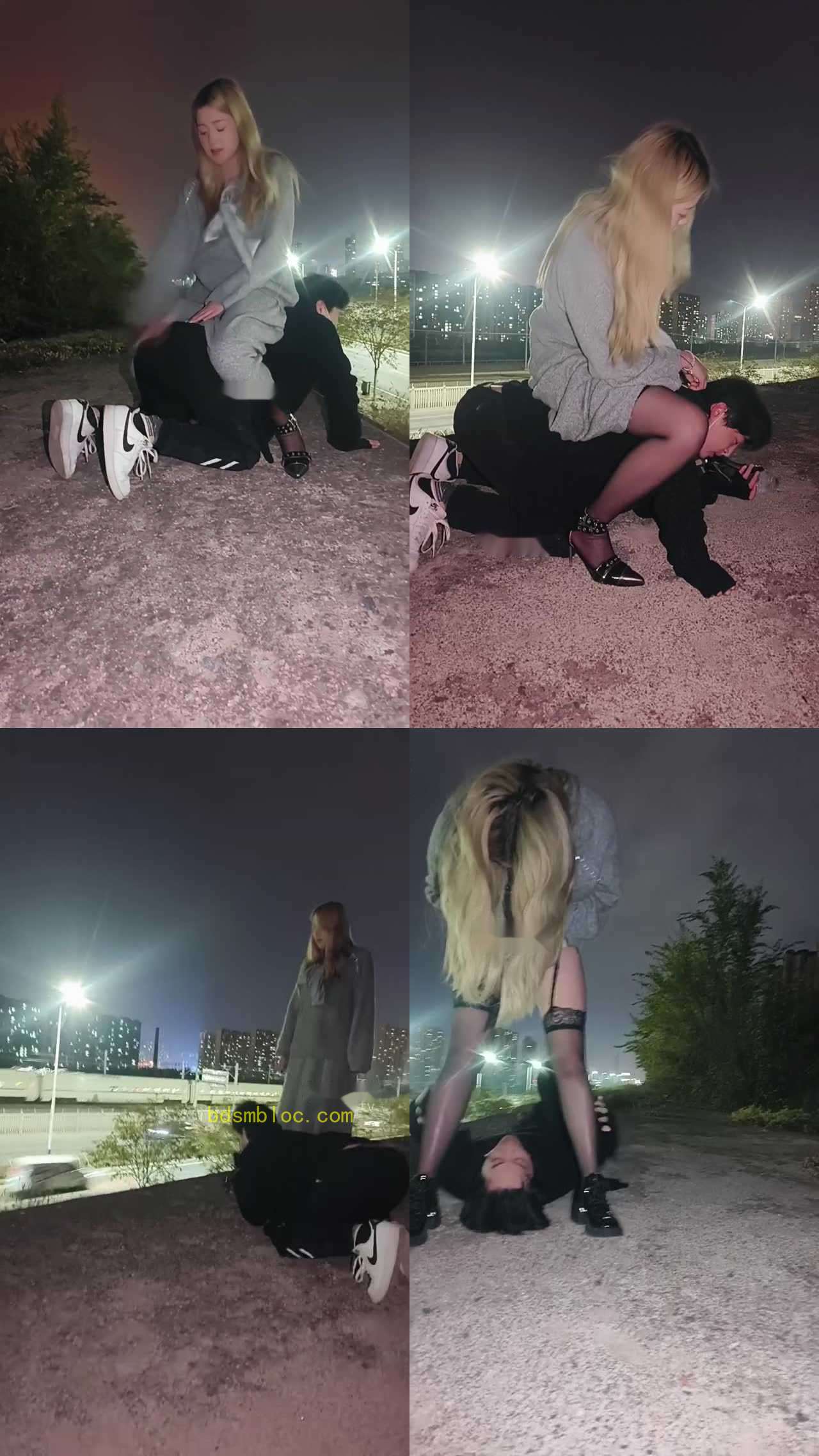 【兰州女王苏苏】苏苏女王户外调教贱狗