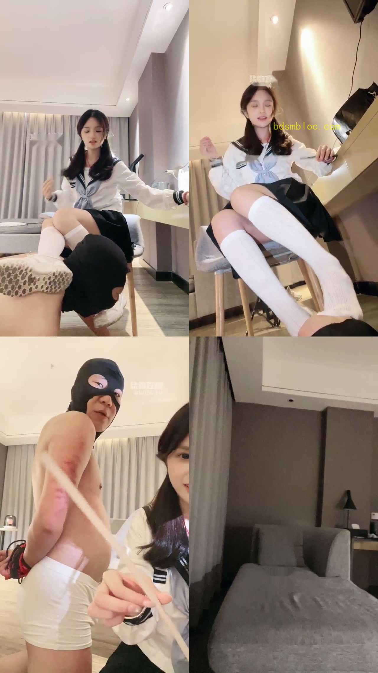 【香芋朱朱】jk可爱学生主 除臭闻脚 藤条狠抽 暴打耳光