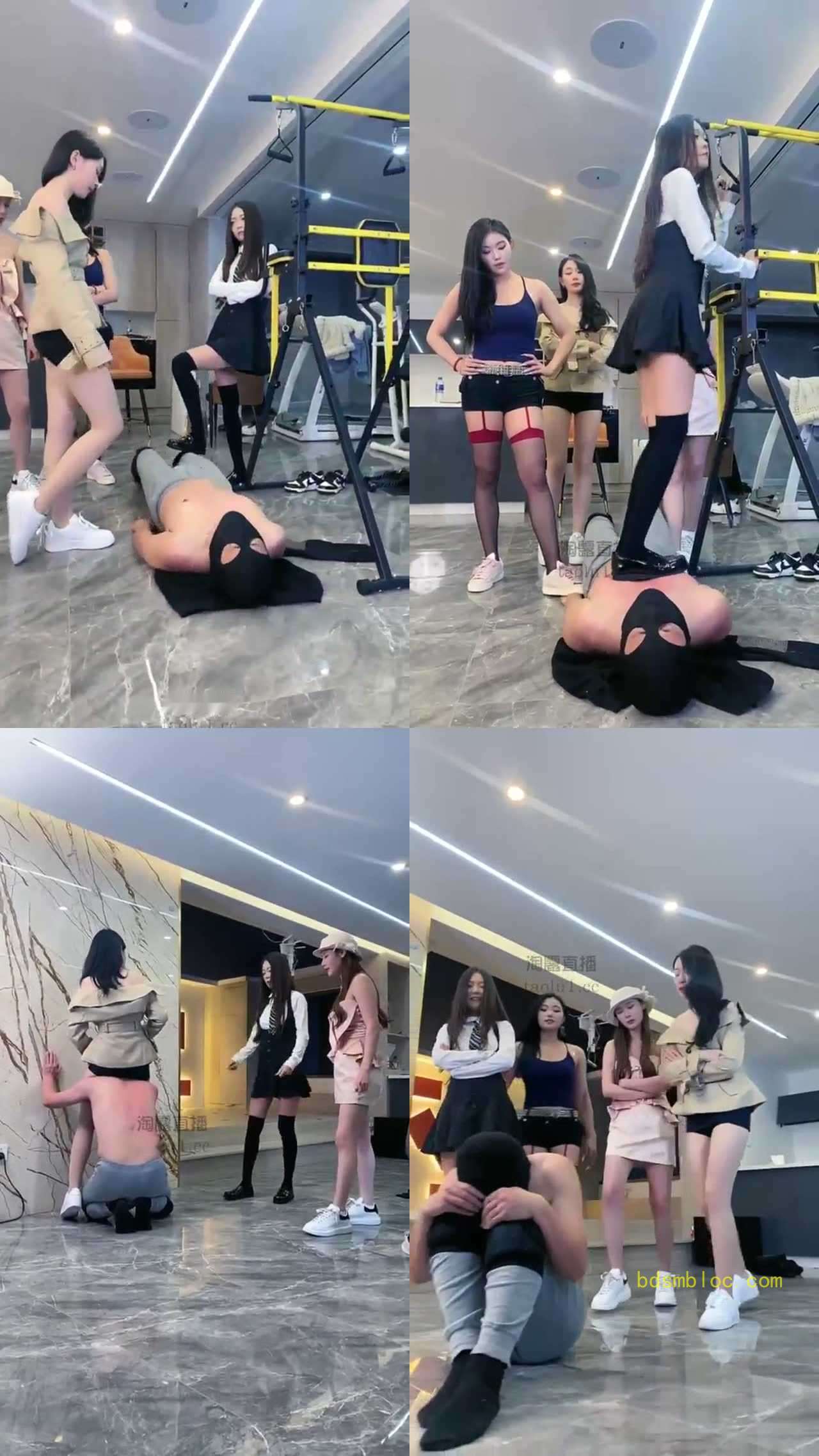 【冰冰女神】四金钗女王 尝试最暴力虐男奴
