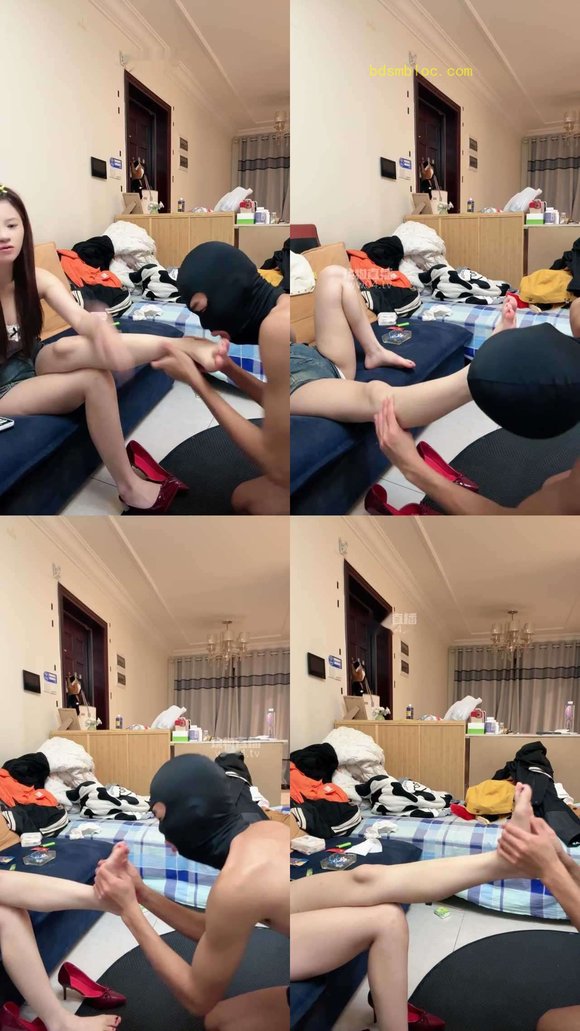 【挽歌公主】生活话奴隶跪舔主人