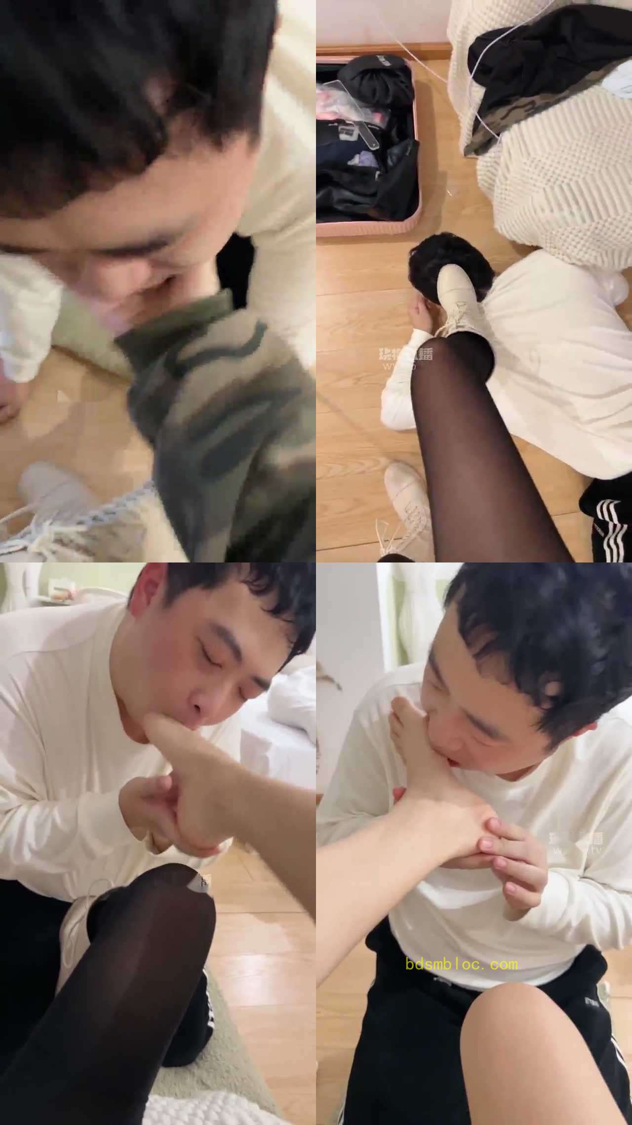 【苏儿】长靴踢踹口水喂食黑丝裸足除臭舔脚深喉