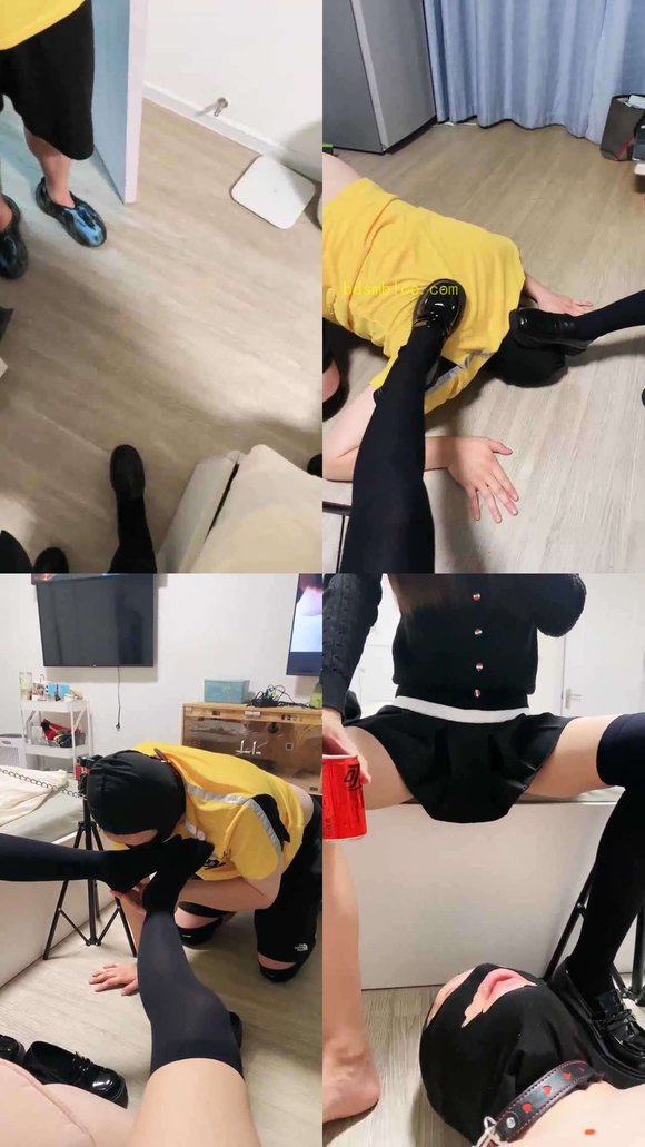 【简梨】剧情 双JK小主调教迟到的外卖员