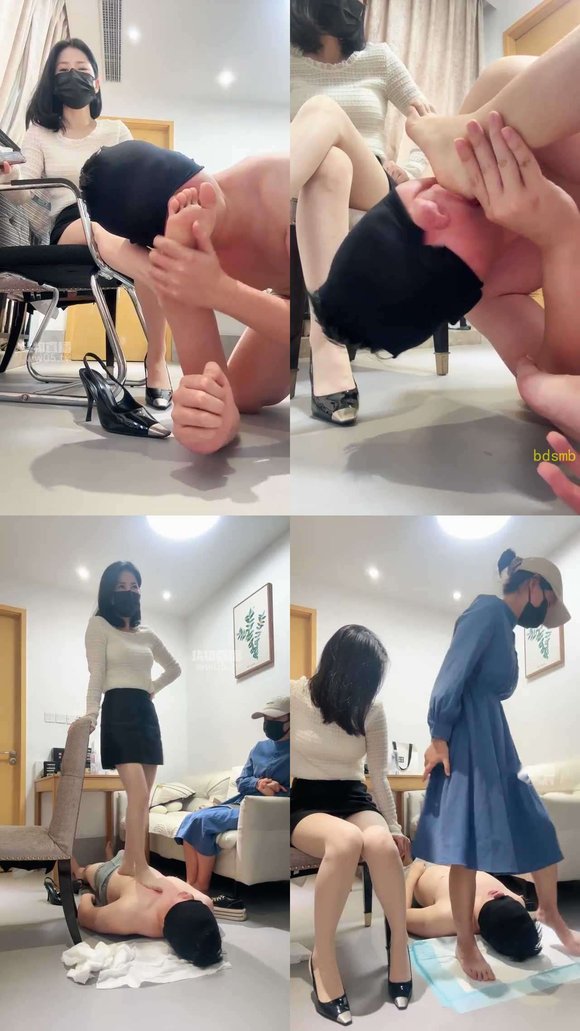 【秋大大】姐妹来做客调家奴除臭闻舔脚圣水喂食坐脸