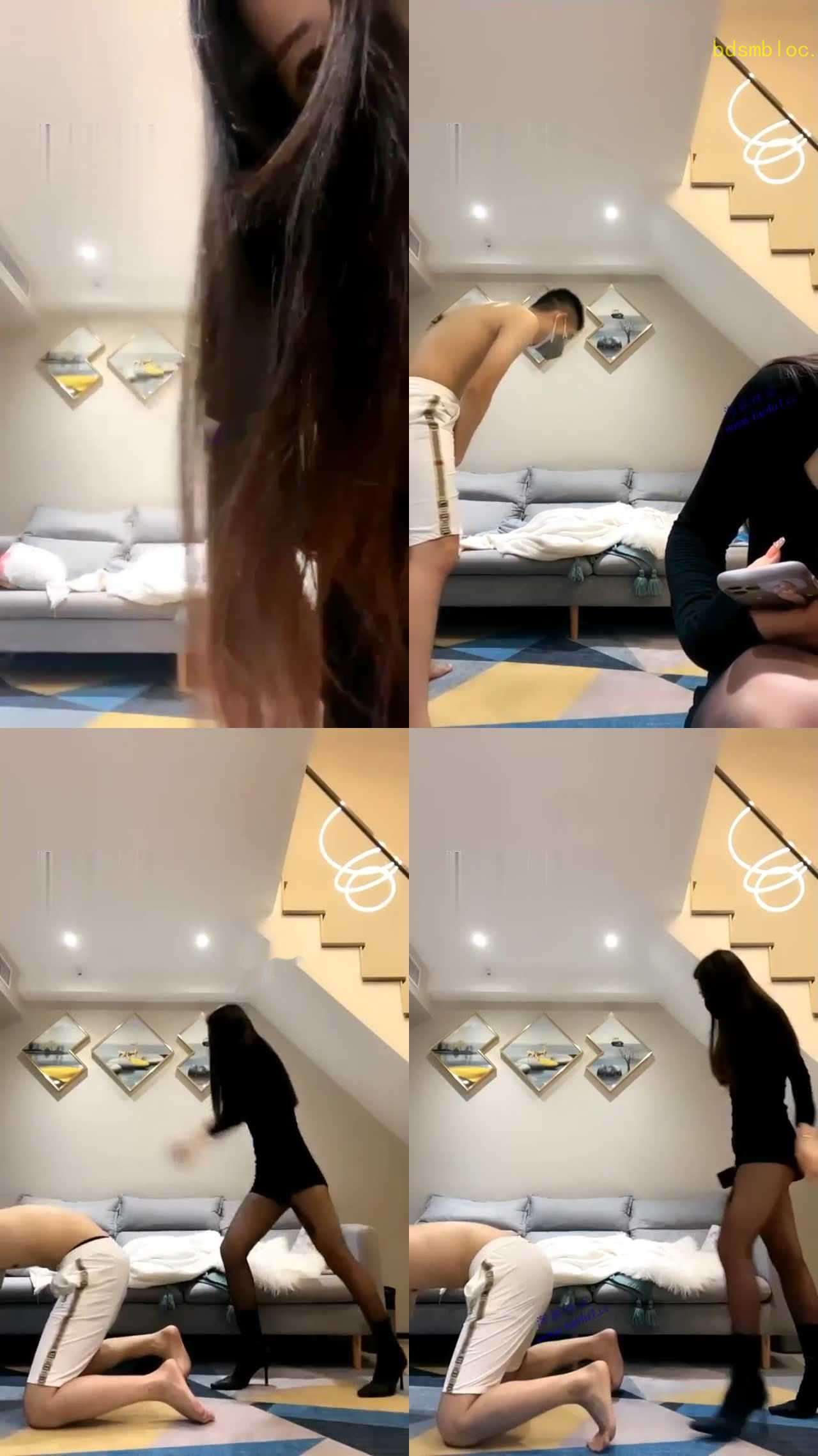 【未知女主】各种鞋子暴力踢裆