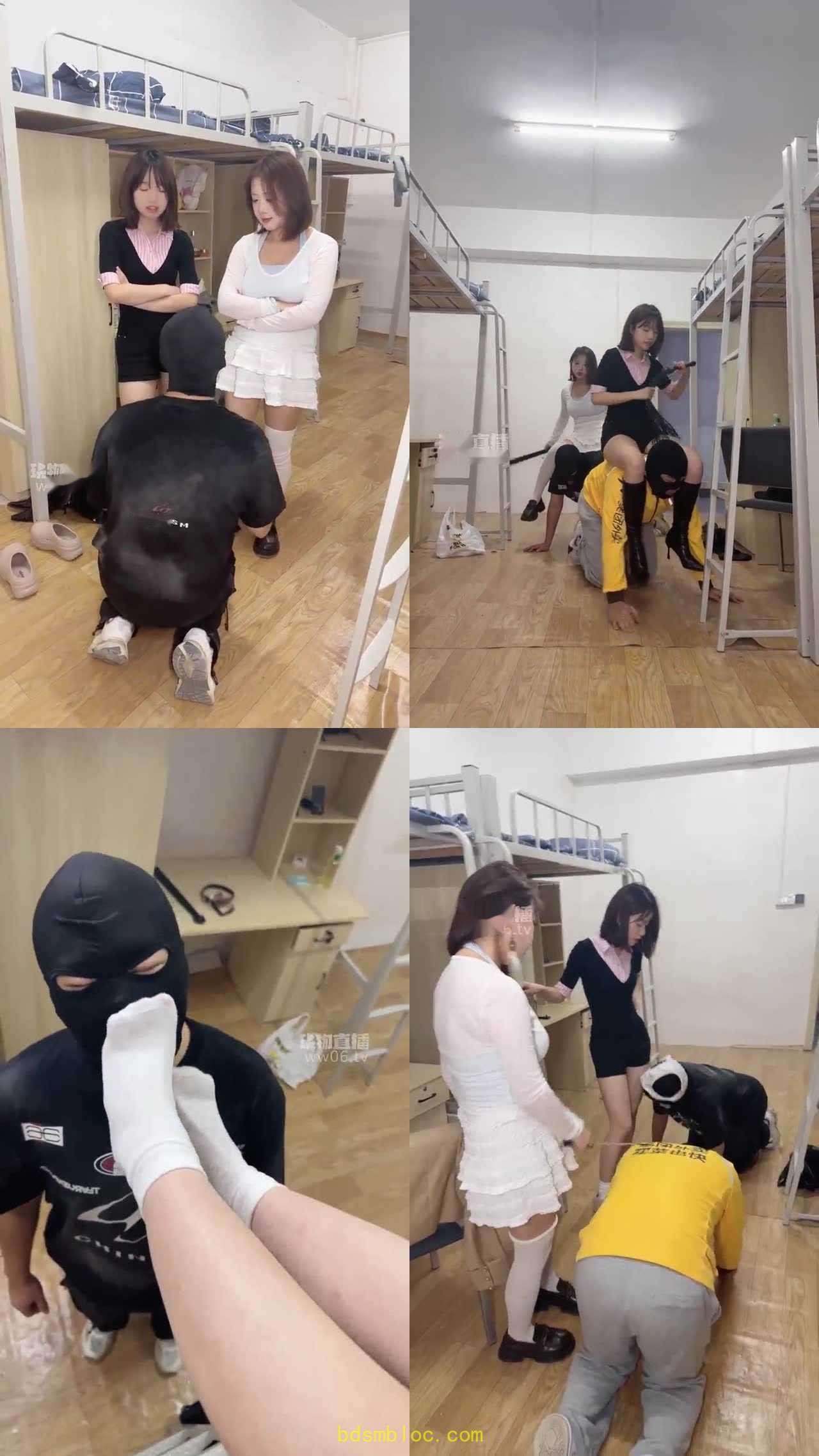 【松紫大大】剧情调教 女生宿舍双主调偷闻鞋的变态 想加入一起的外卖员