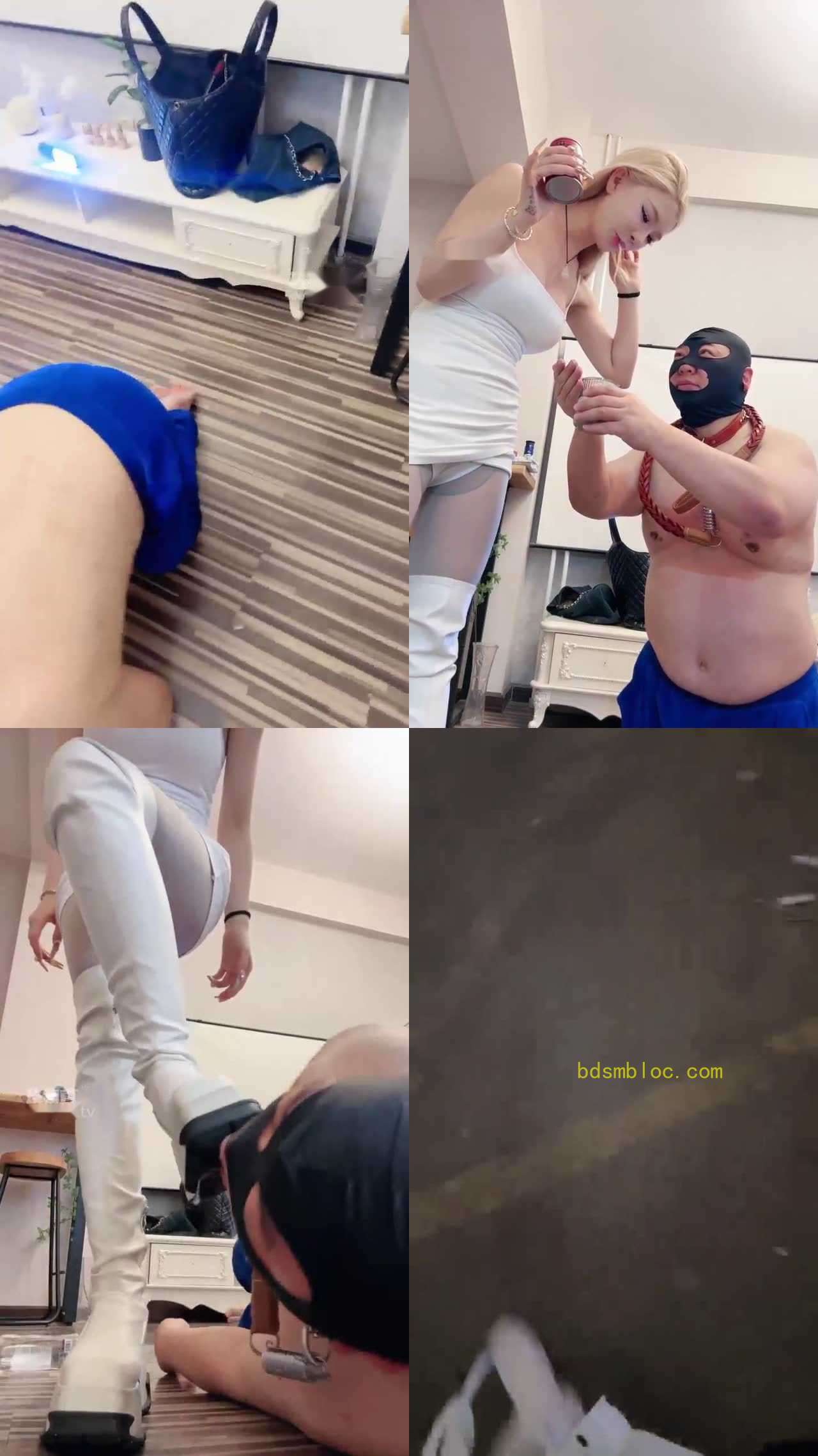 【玥樾】戏弄狗儿子踢踹踩踏圣水喂食鞋底浓痰舔食