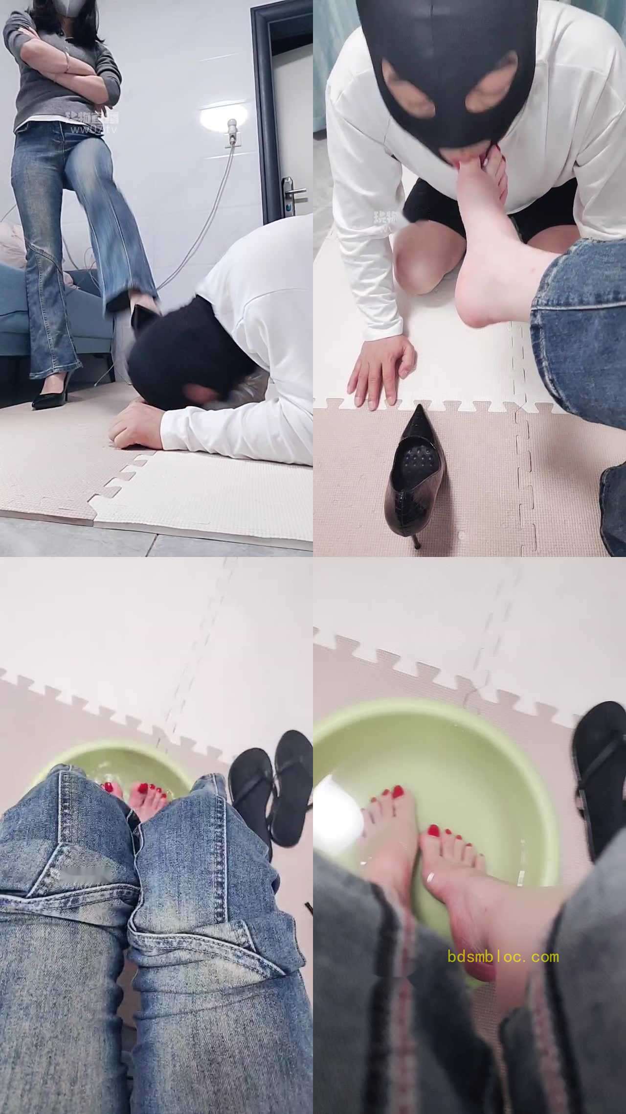 【灵竹s】第一次现实开发窒息磕头洗脚