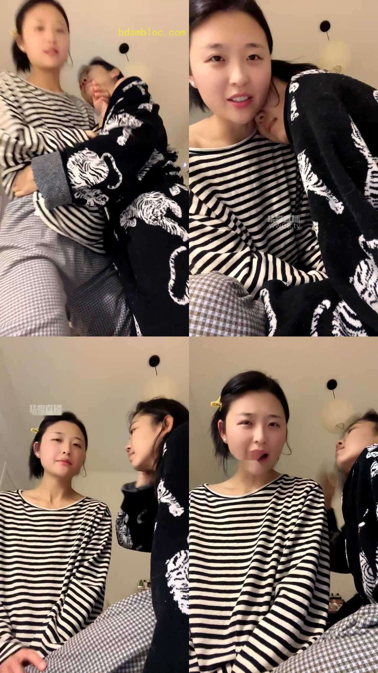 【叉烧饱】和前任女友在家偷情窒息舌吻