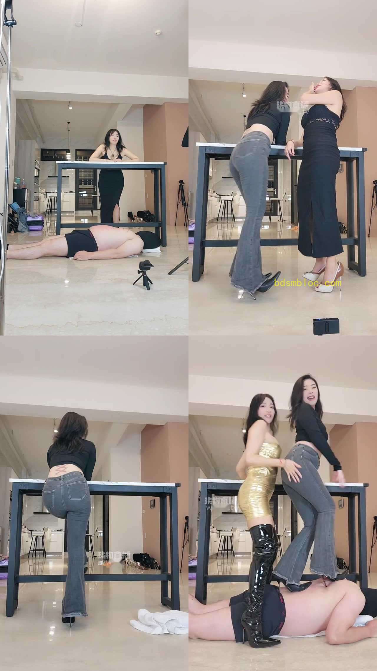 【台灣女s海洋女王】冰女王，海洋女王，雙女王踩踏地毯狗地毯狗硬