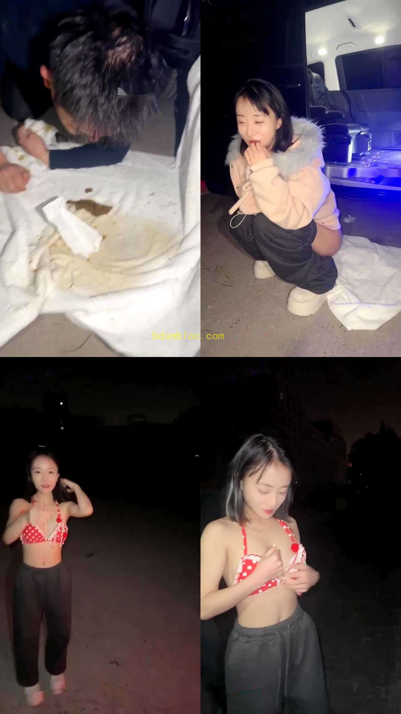 【佳禾小妈】和女m户外黄金玩小骚