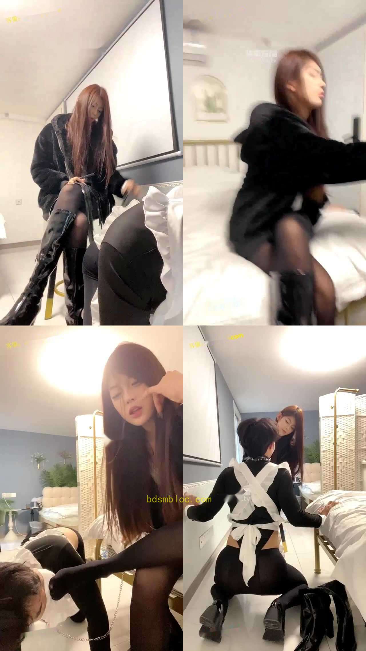 【小懿】骚狗男仆对鞋底发骚被女主狠虐