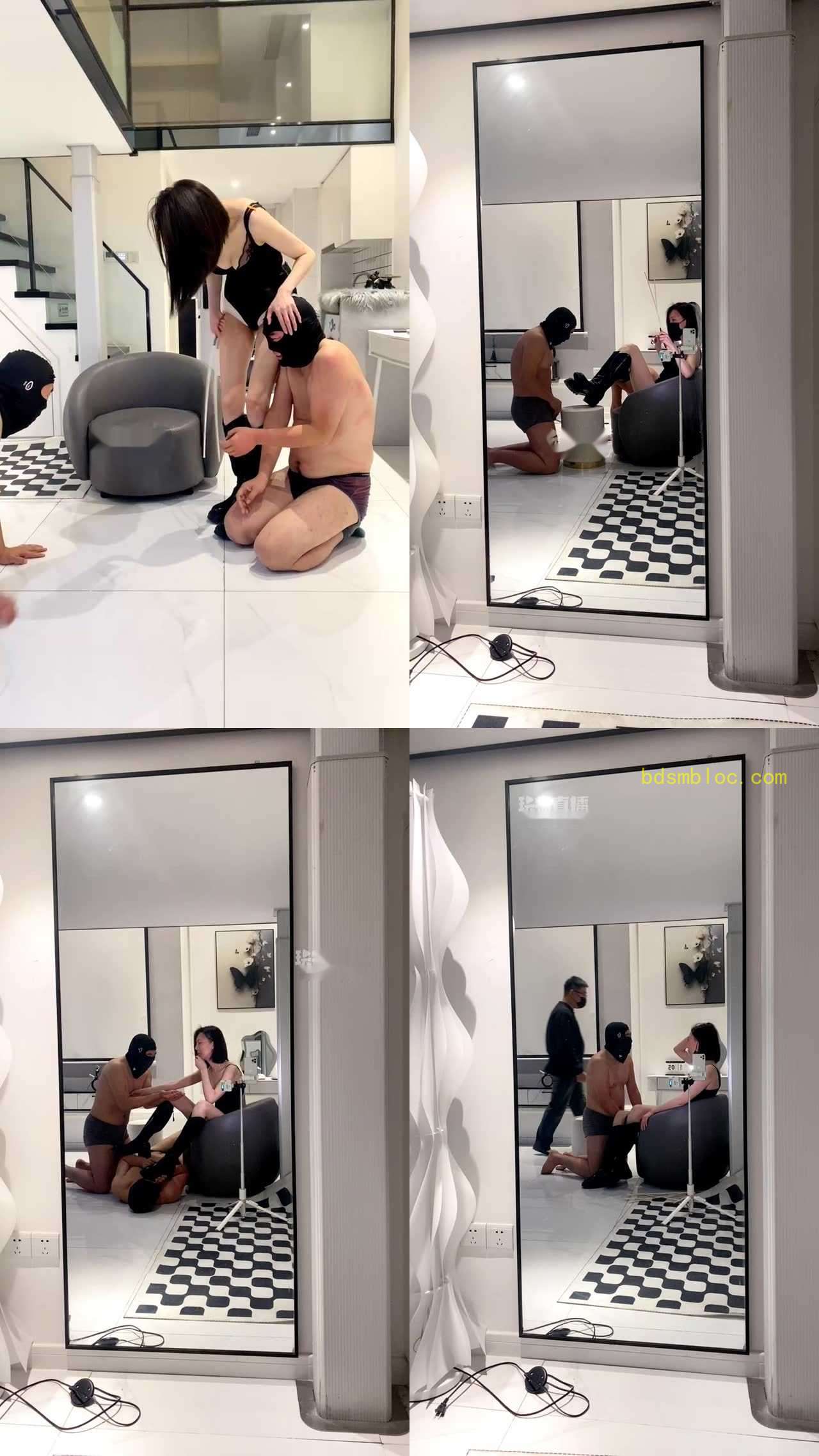 【青岛冰卿】双刑奴暴揍