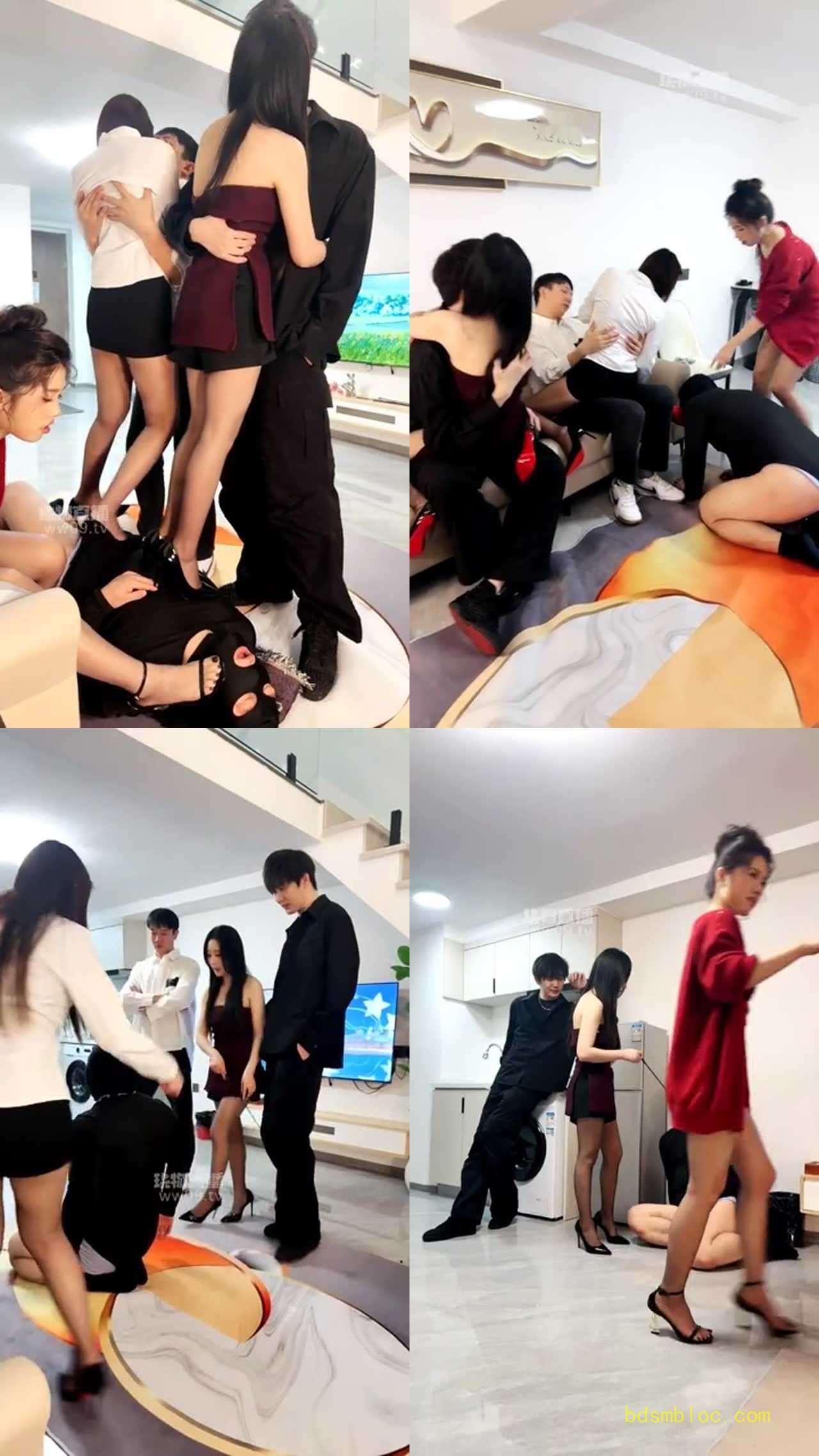 【车厘子】调教绿帽 贱狗伺候双情侣