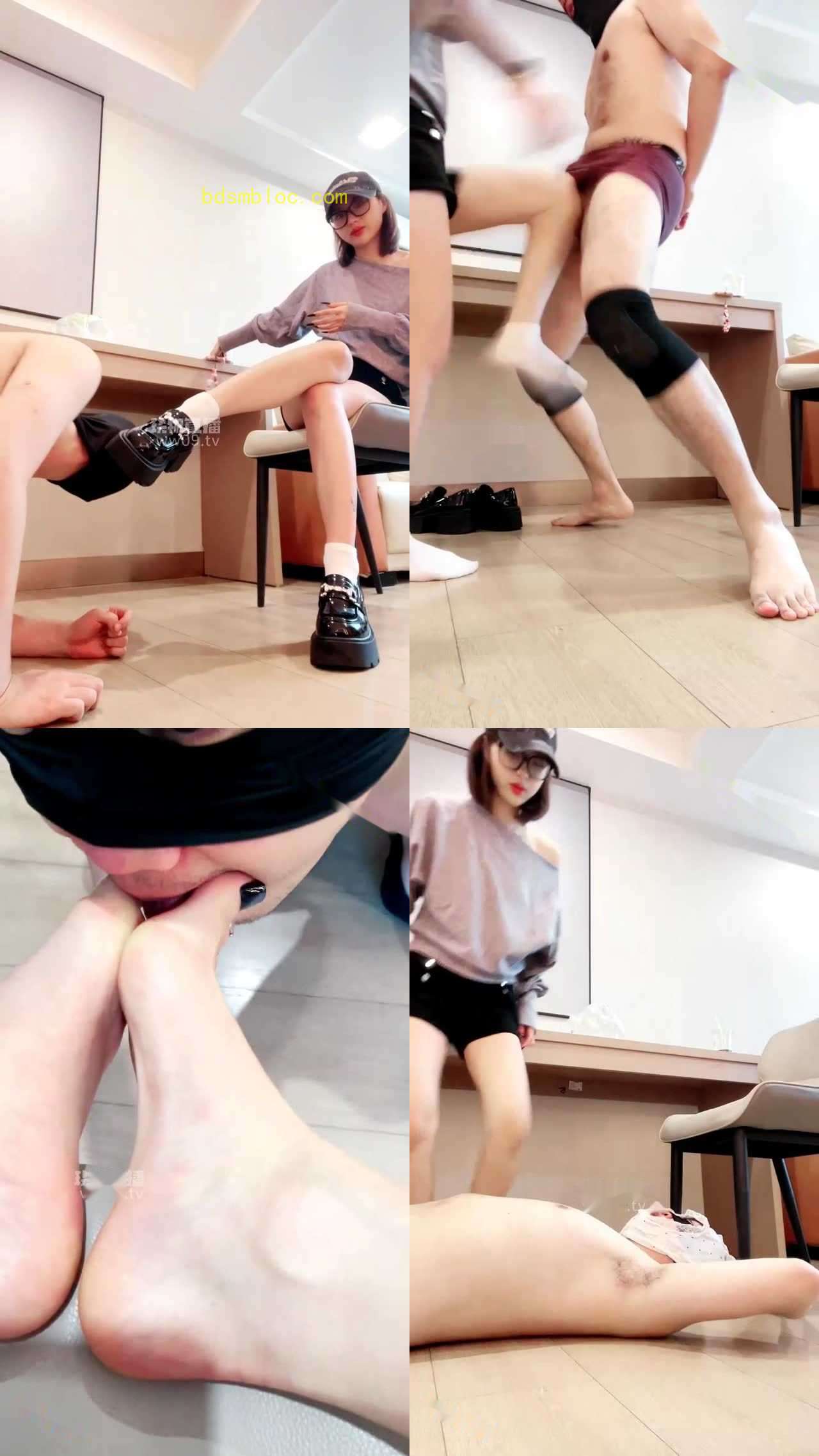【怡宝s】小皮鞋白袜踩踏踢裆