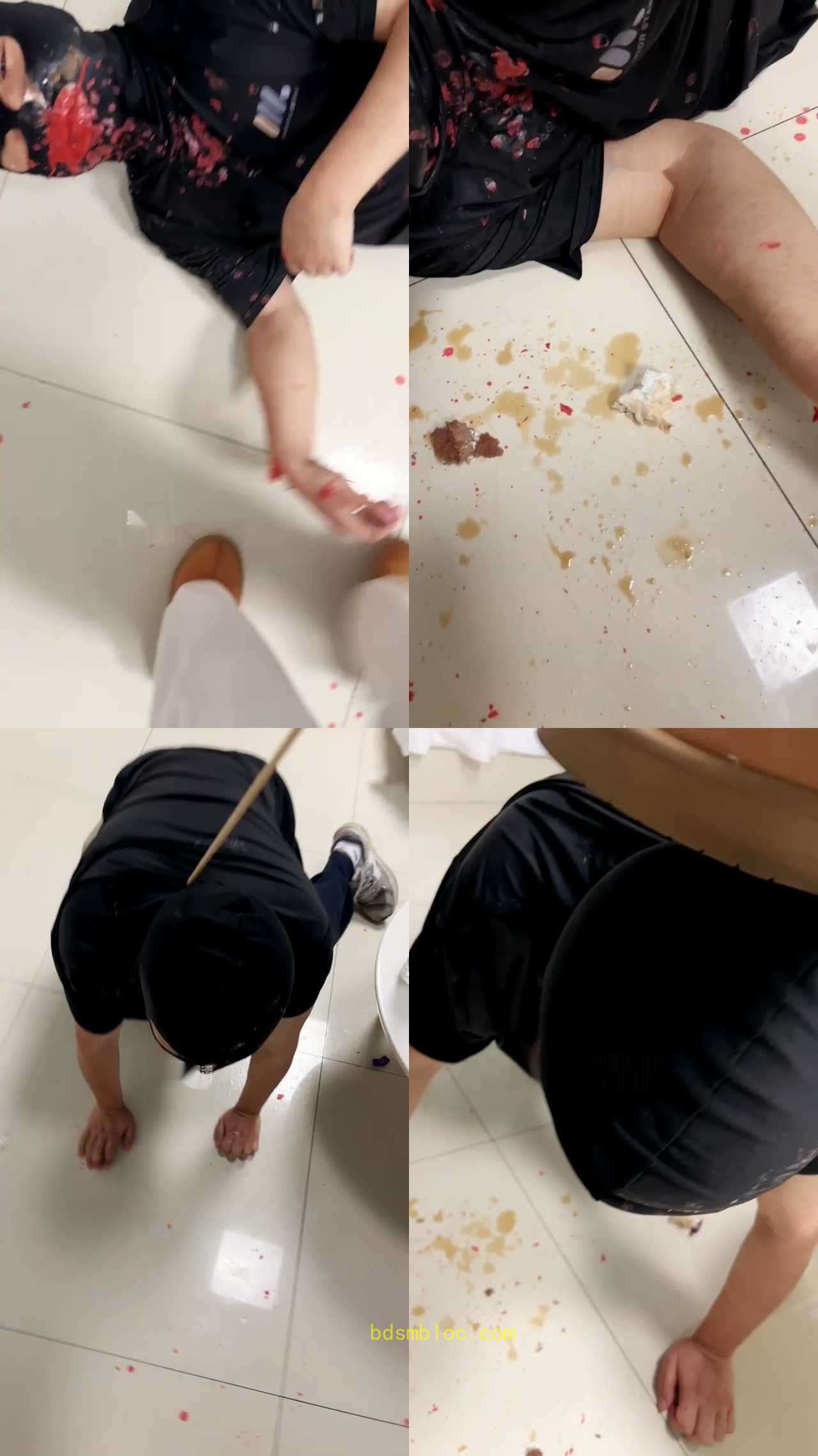 【小核桃可可】调教专场滴蜡舔食鞭打