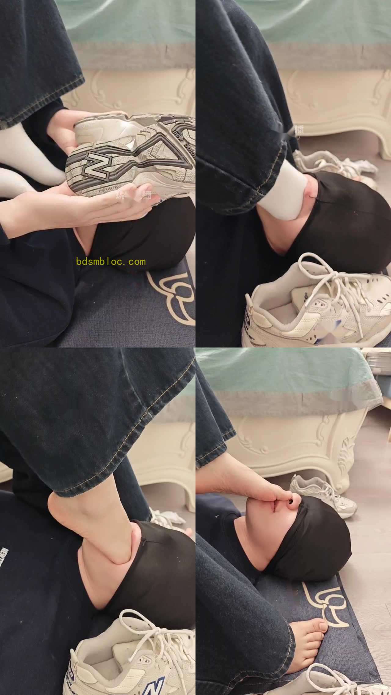 【静琪s】女大发黄棉袜裸足深喉