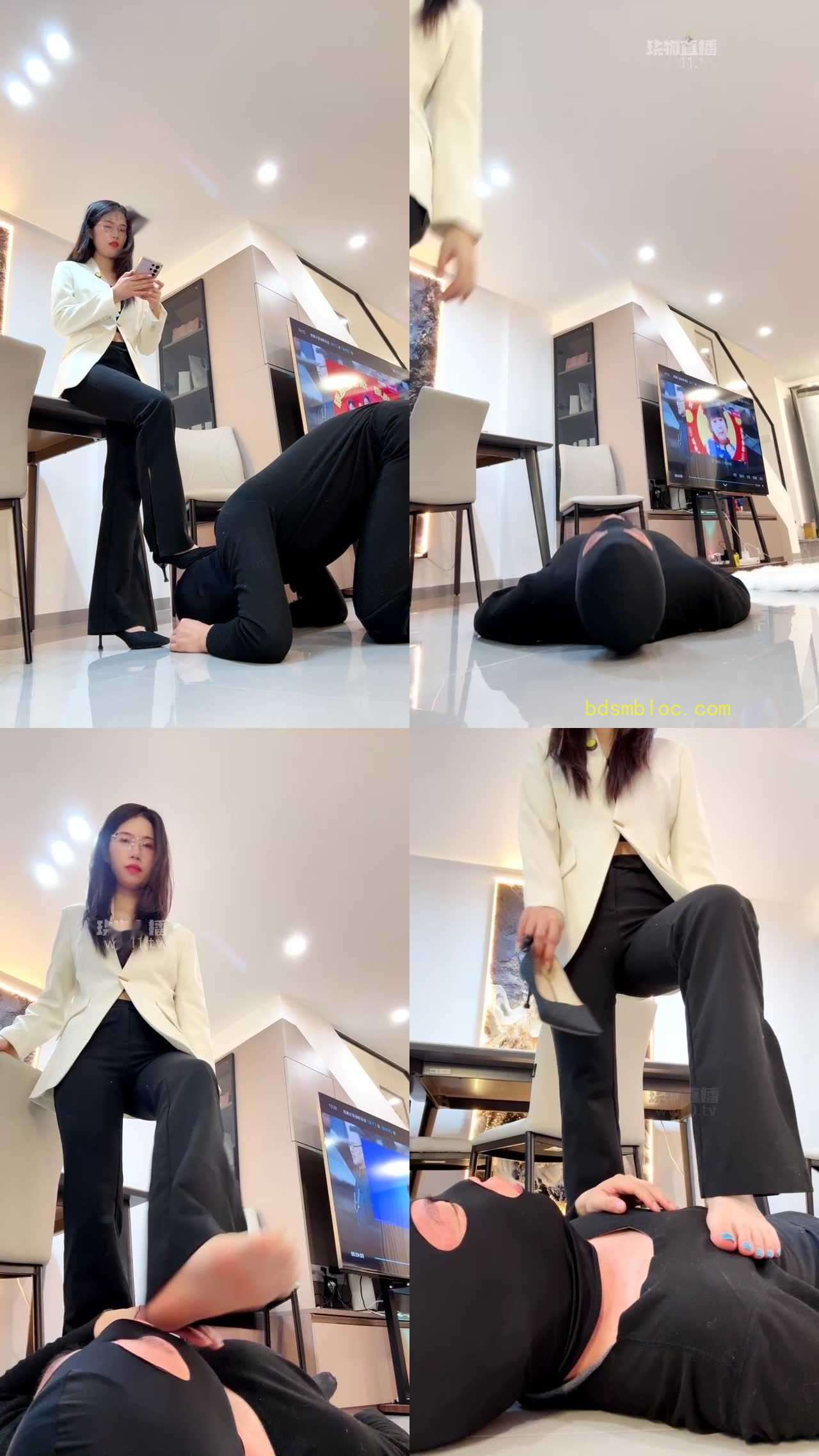 【嘉妮S】剧情Tj霸道女总裁打废物老公