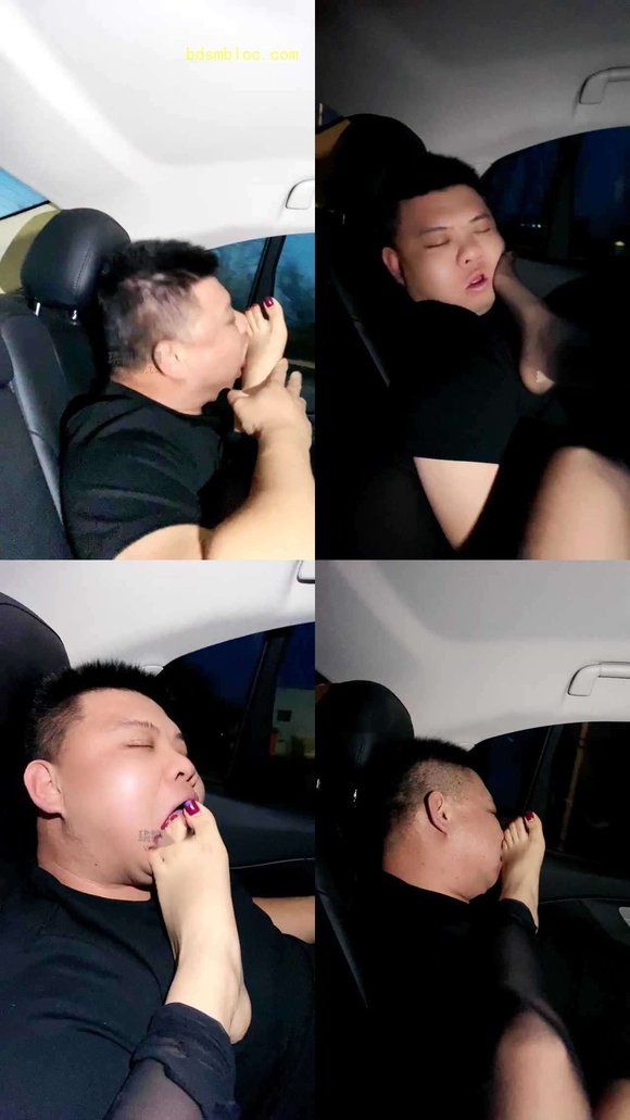 【汐S】当着素人司机面玩狗