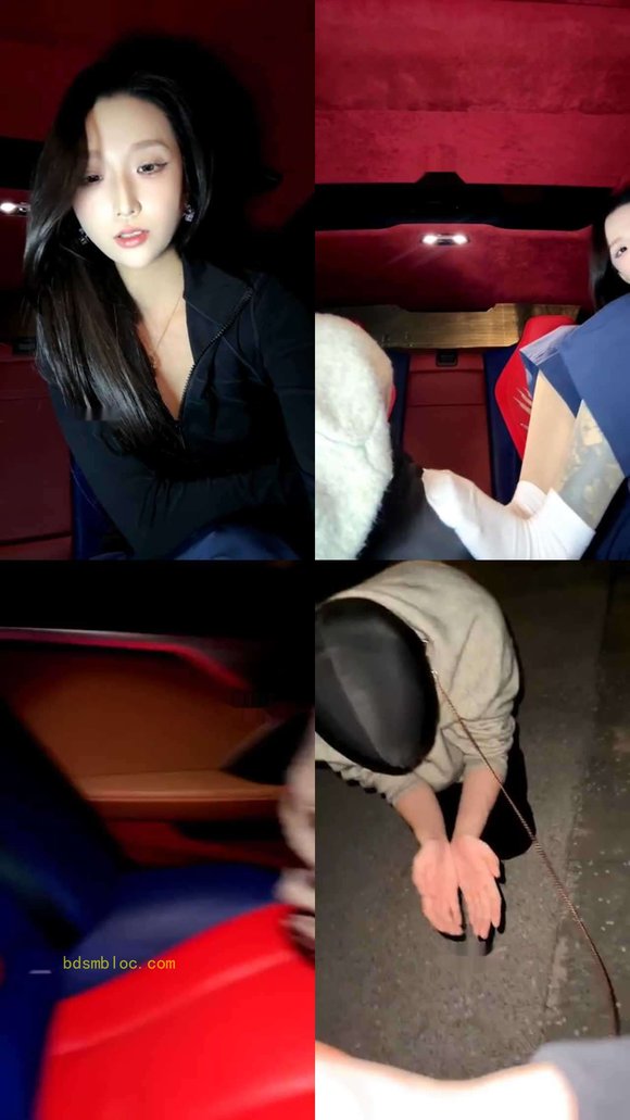 【水晶熊】户外调教原味迷恋狗 遛狗戏弄白袜肉丝除臭舔脚