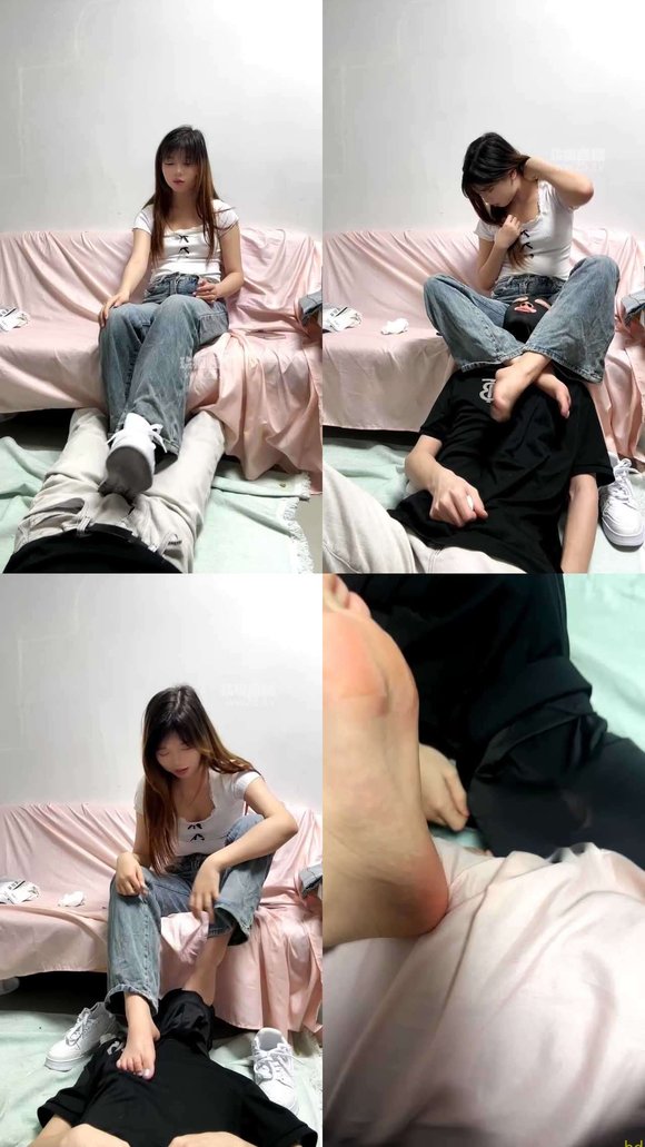 【谰谰】贱狗吃妈妈的脚踩酸奶