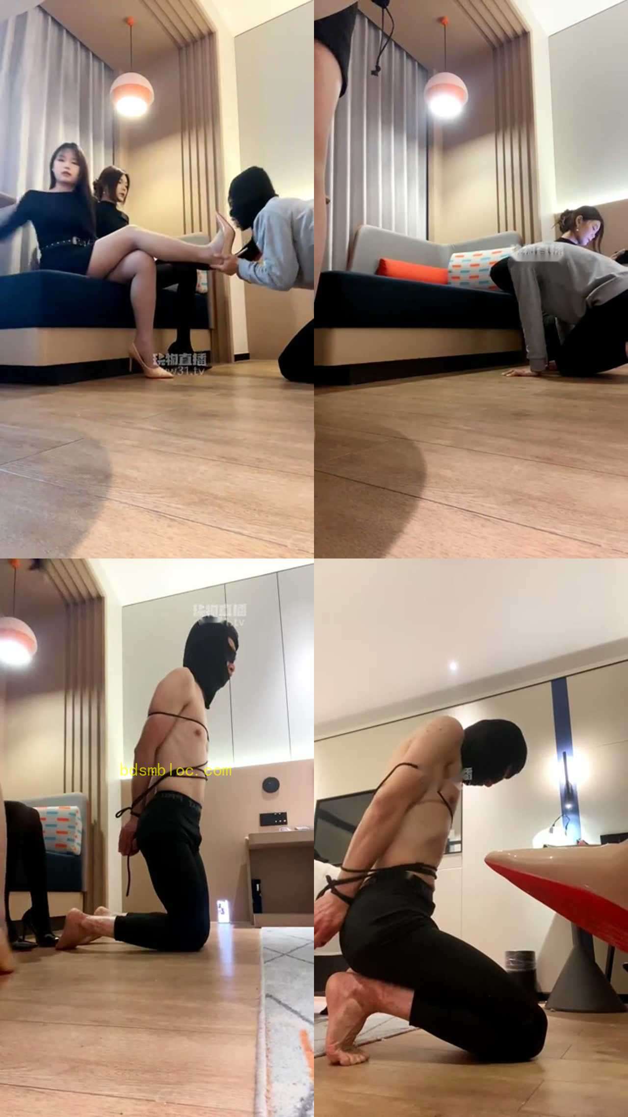 【沐沐】双主调玩贱狗