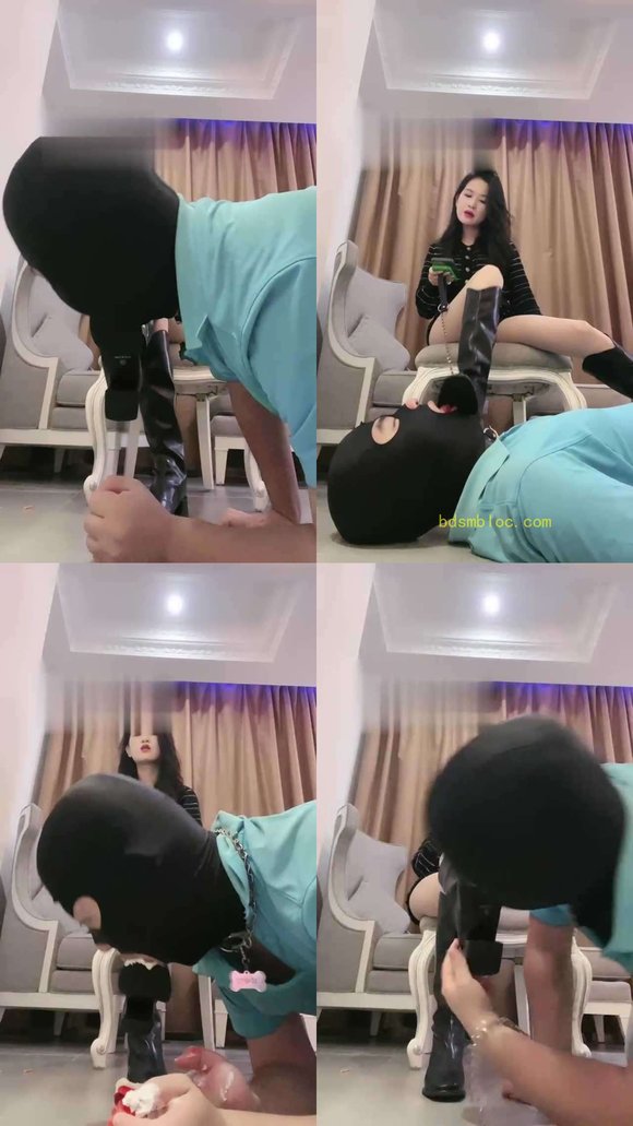 【汐月】长靴肉丝脚下狗奴