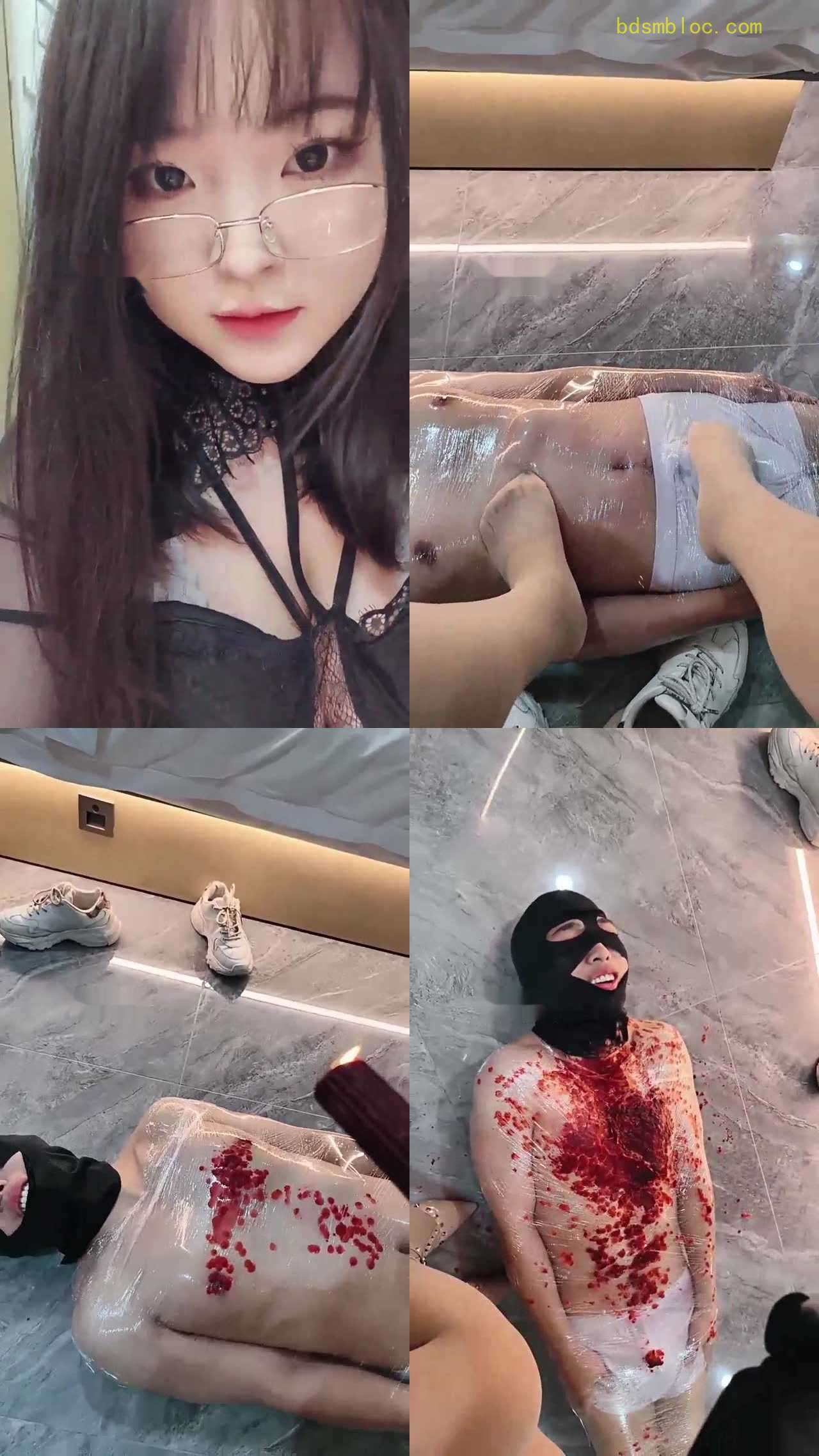 【静怡大大s】TJ木乃伊足深喉滴蜡坐脸