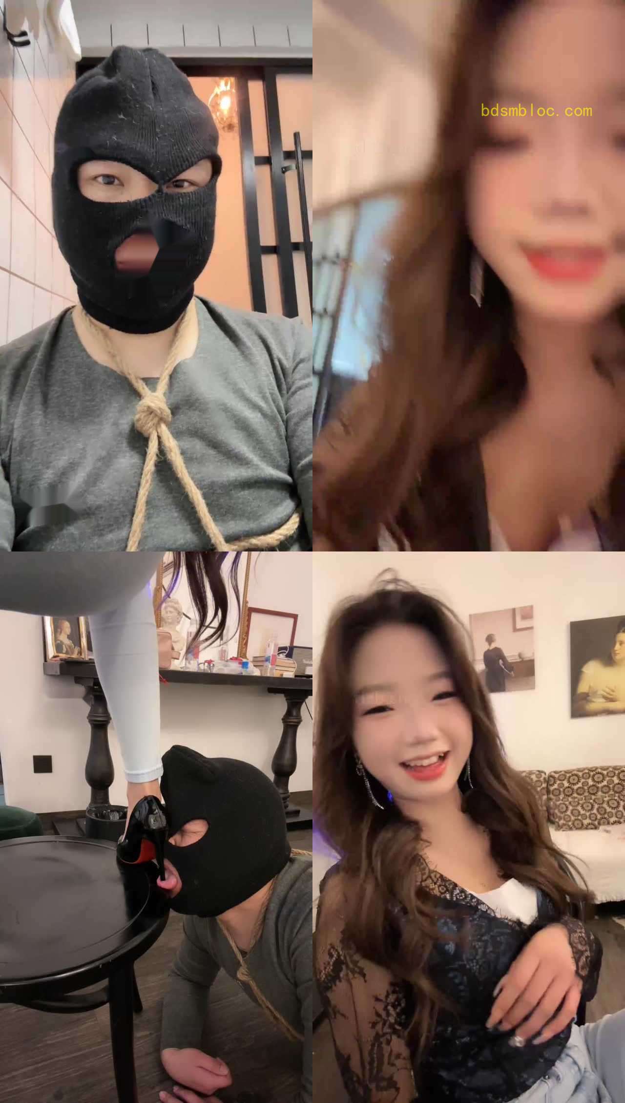 【珂儿大小姐】长腿模特S-无底线暴力虐打刑奴【下】
