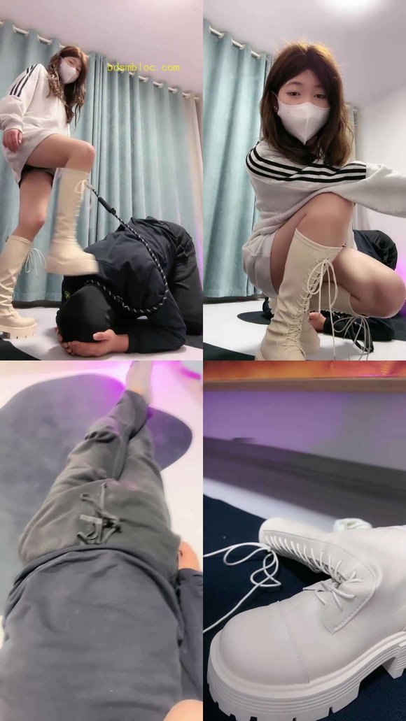 【樱子大人】转胯骑马胯下辱/长靴碾压踩/白袜捂脸
