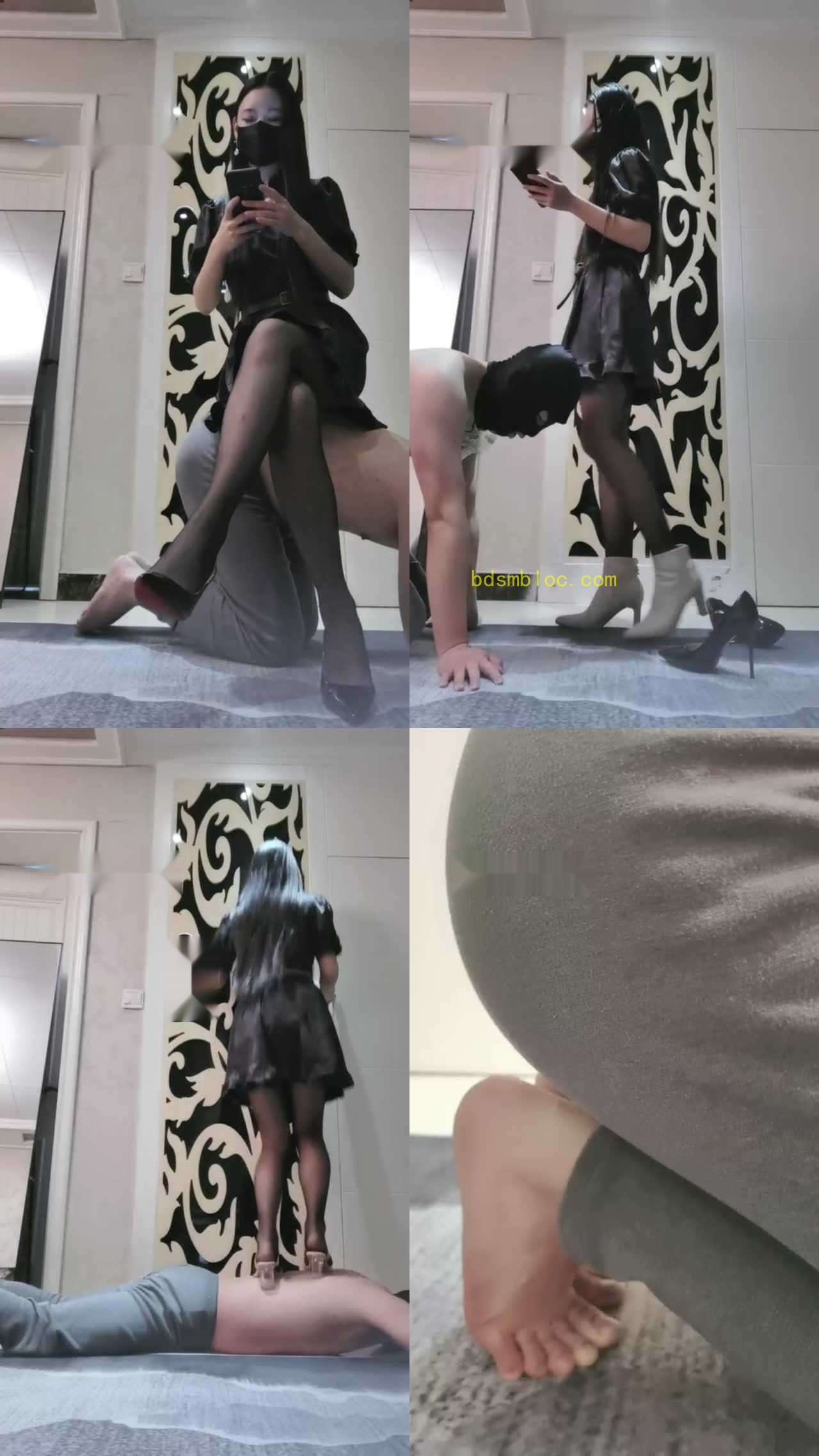 【猫神大人】强制rush高跟踩踏+虐乳