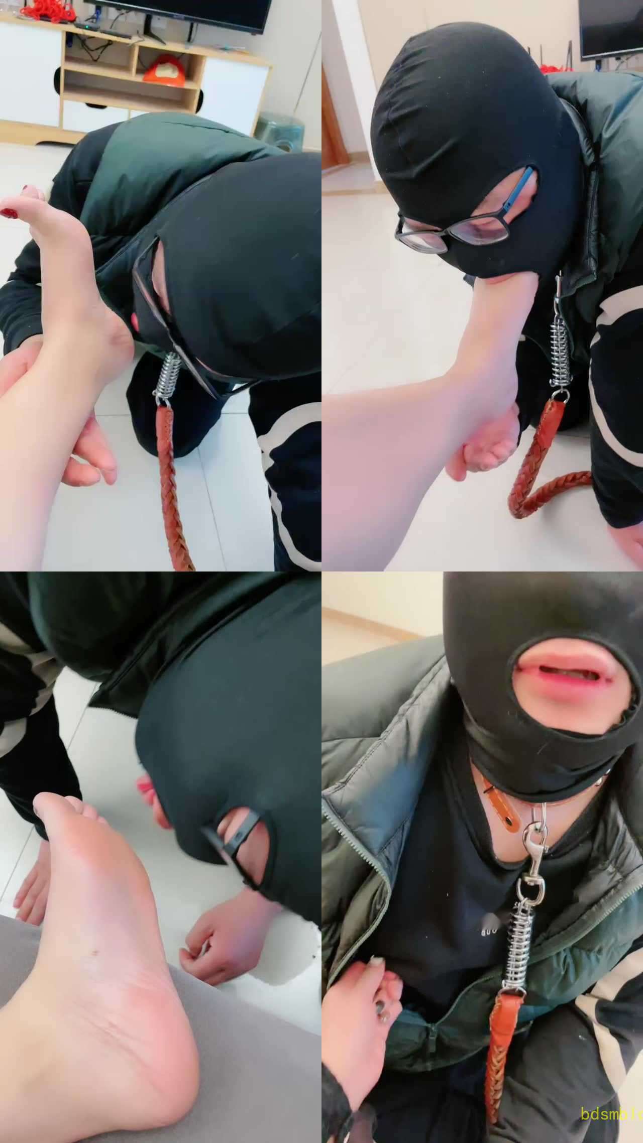 【美惠子】沉浸式裸足恋足舔/掐乳