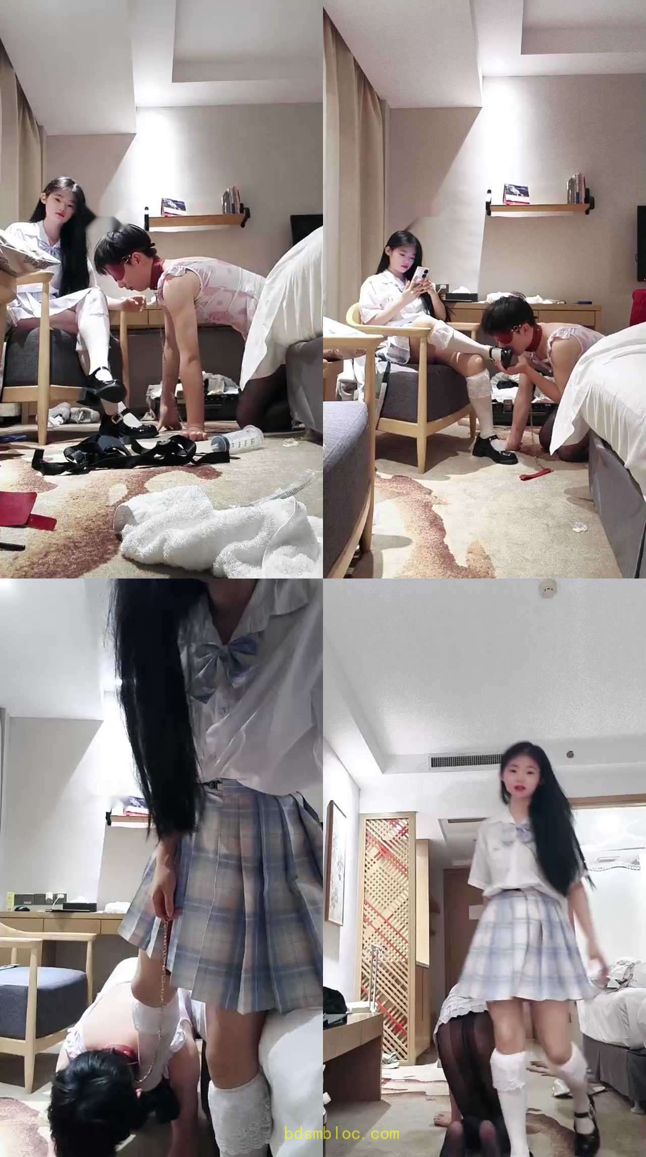 【汀兰大大】JK小姐姐-骑马转胯/舔皮鞋白袜