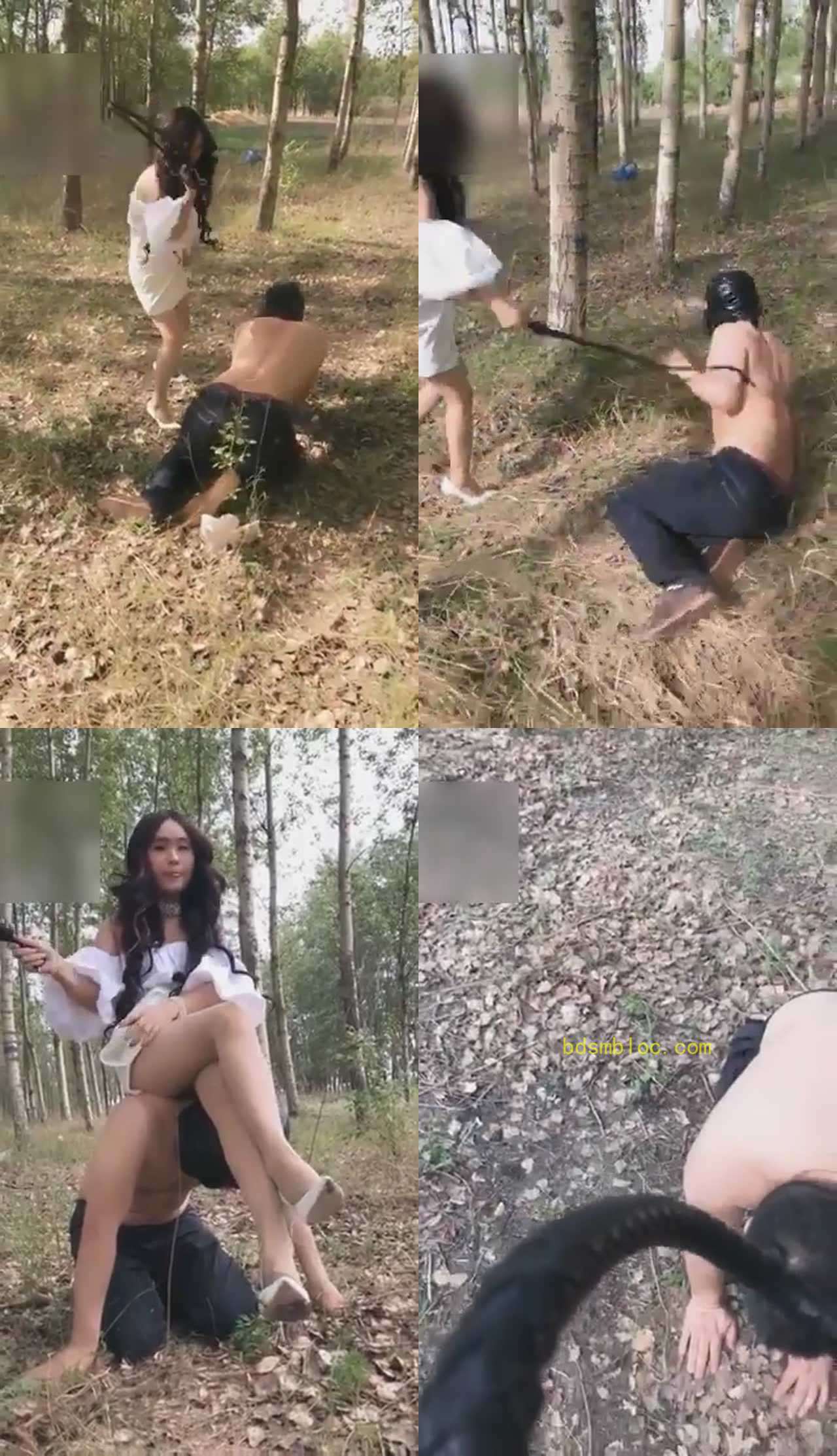 【冷柔】户外脏鞋底泥丝袜调教痛并快乐着