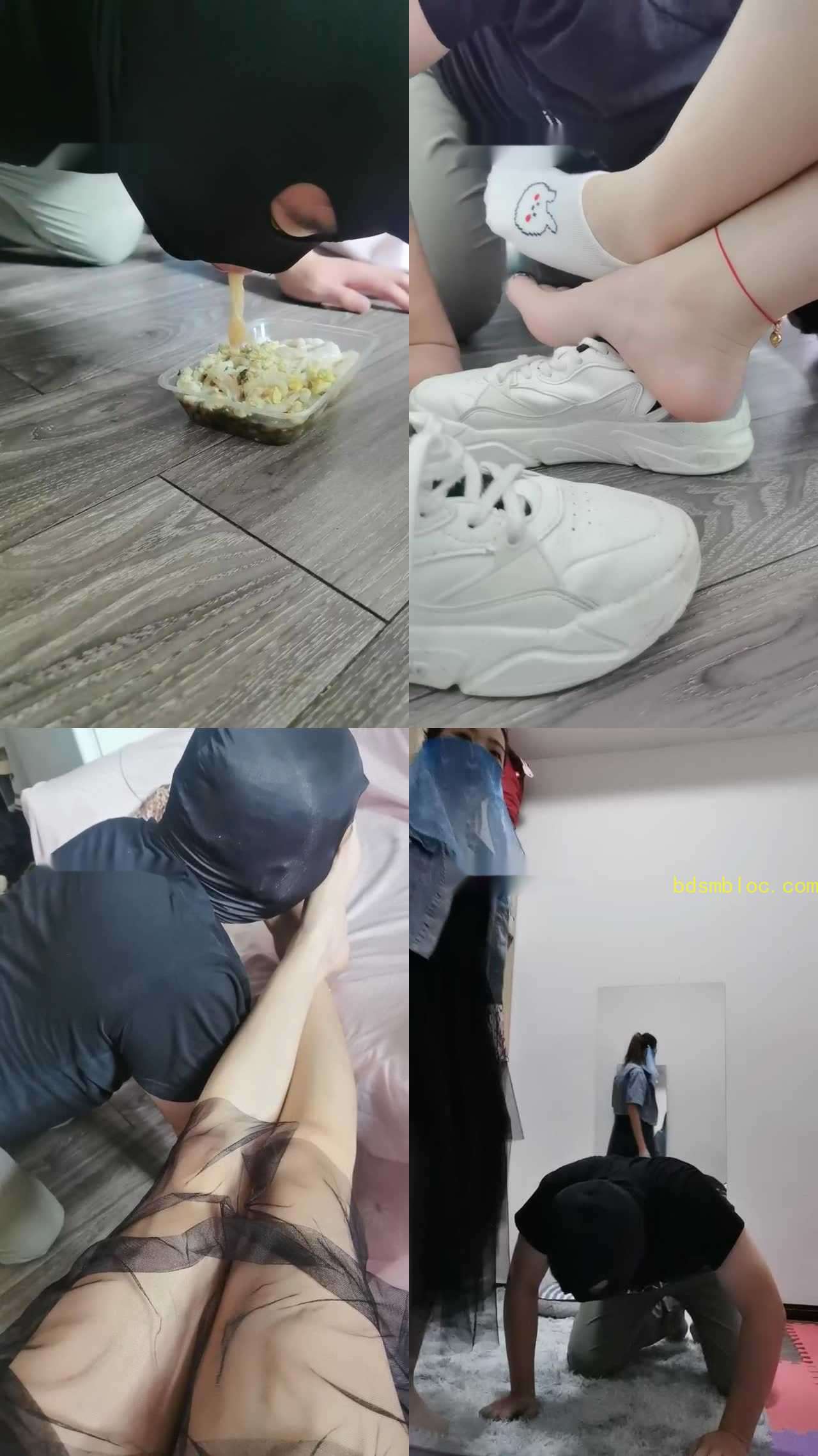 【甘露】舔闻运动鞋船袜裸足/骑马转胯耳光