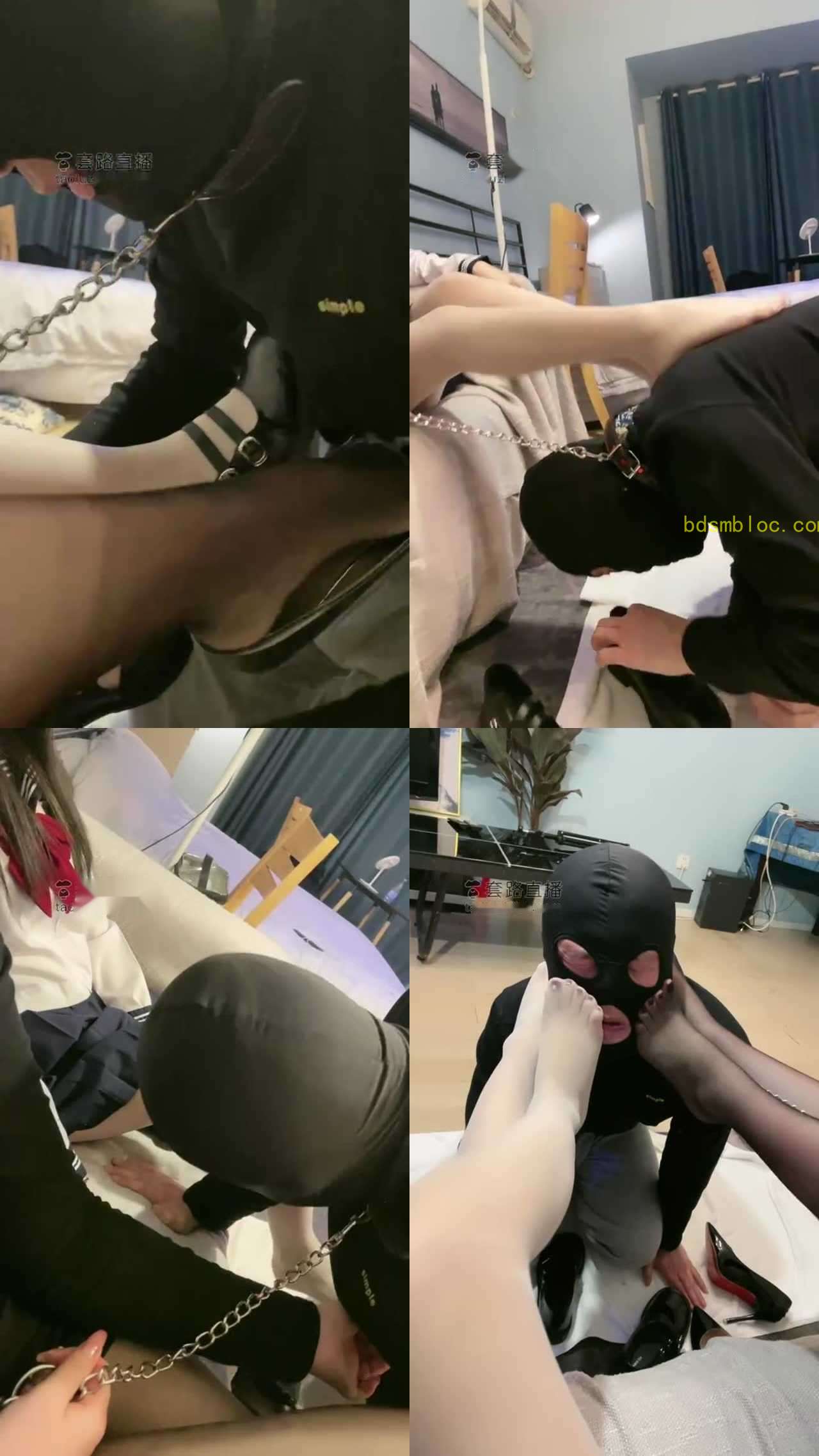 【梦露Monroe】TJ:双s家奴式调教，鞋垫面包、踩踏