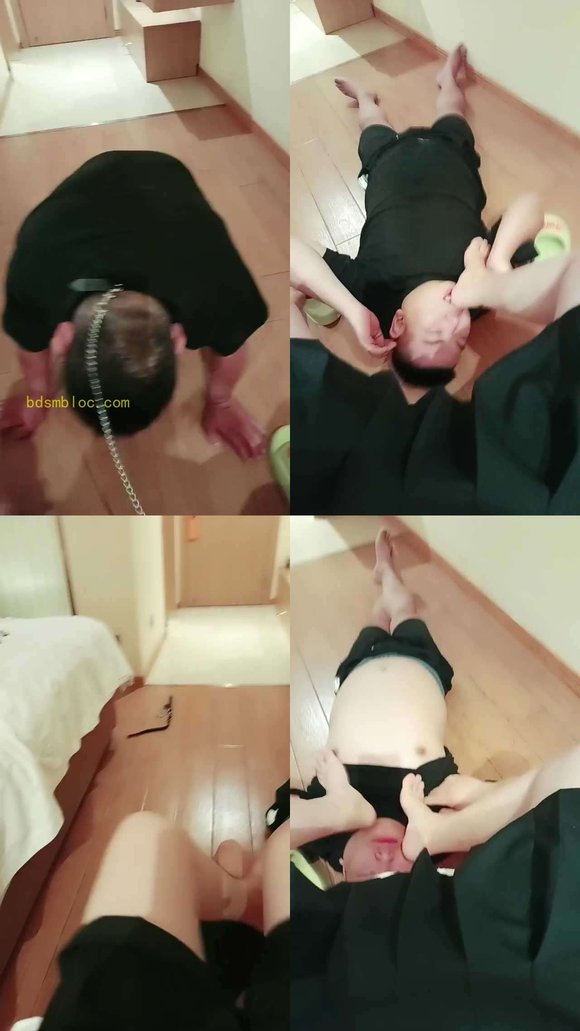 【芸芽】臭脚狂舔/狗链遛狗/蹂躏狗脸/掐乳