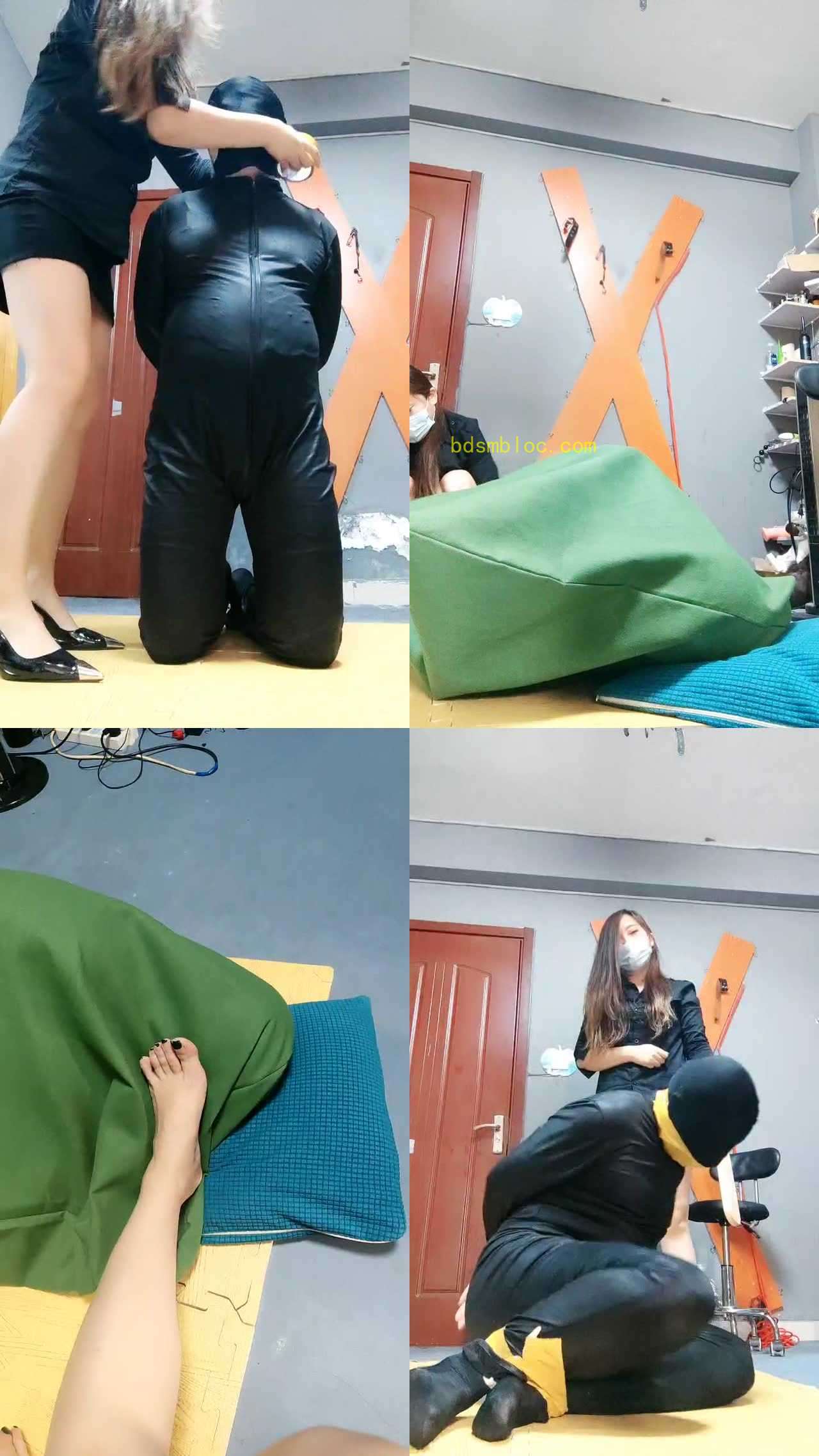【东营天香百合】胶带封嘴/捆绑囚禁虐待