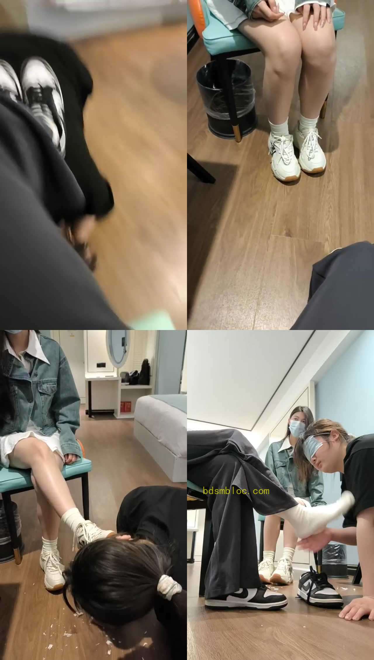 【小哈宝】双S-母畜-耐克鞋踩踏/转胯/舔素人脏鞋/骑脖